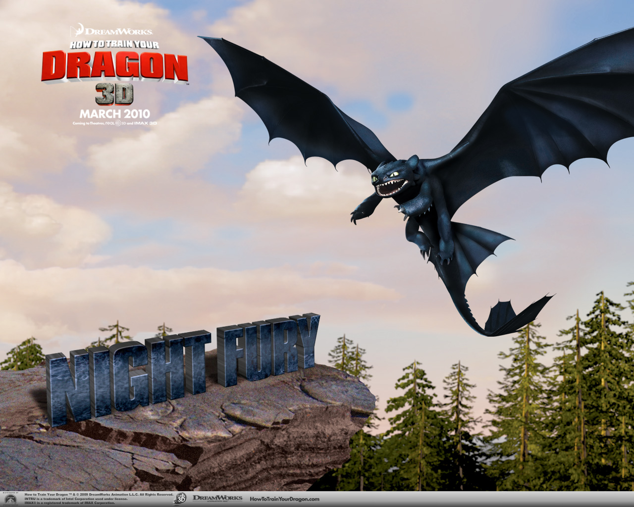 Dragon Toothless How To Train Your Dragon 1280x1024