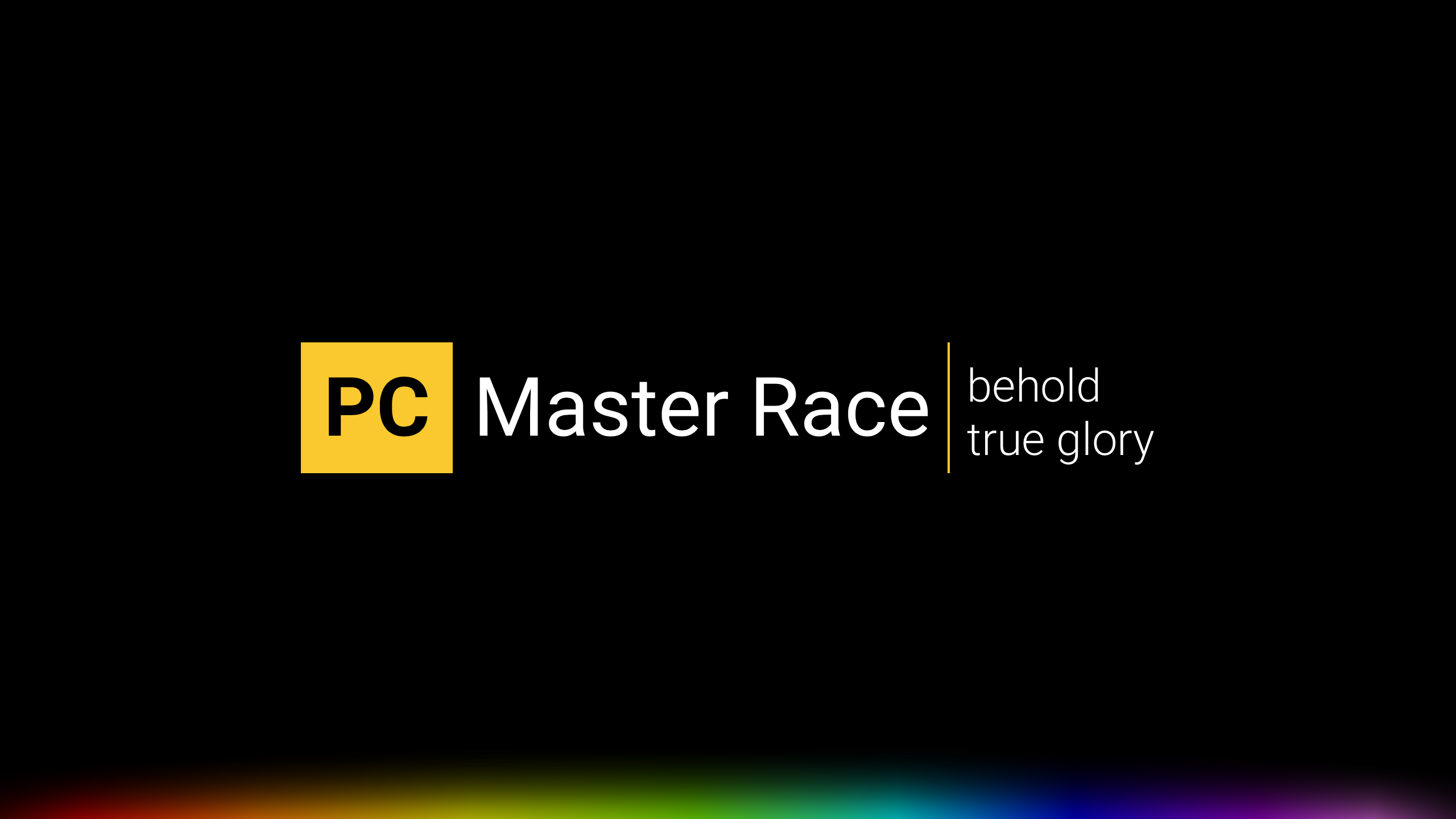PC Master Race Dark Black Background Simple Background 2560x1440