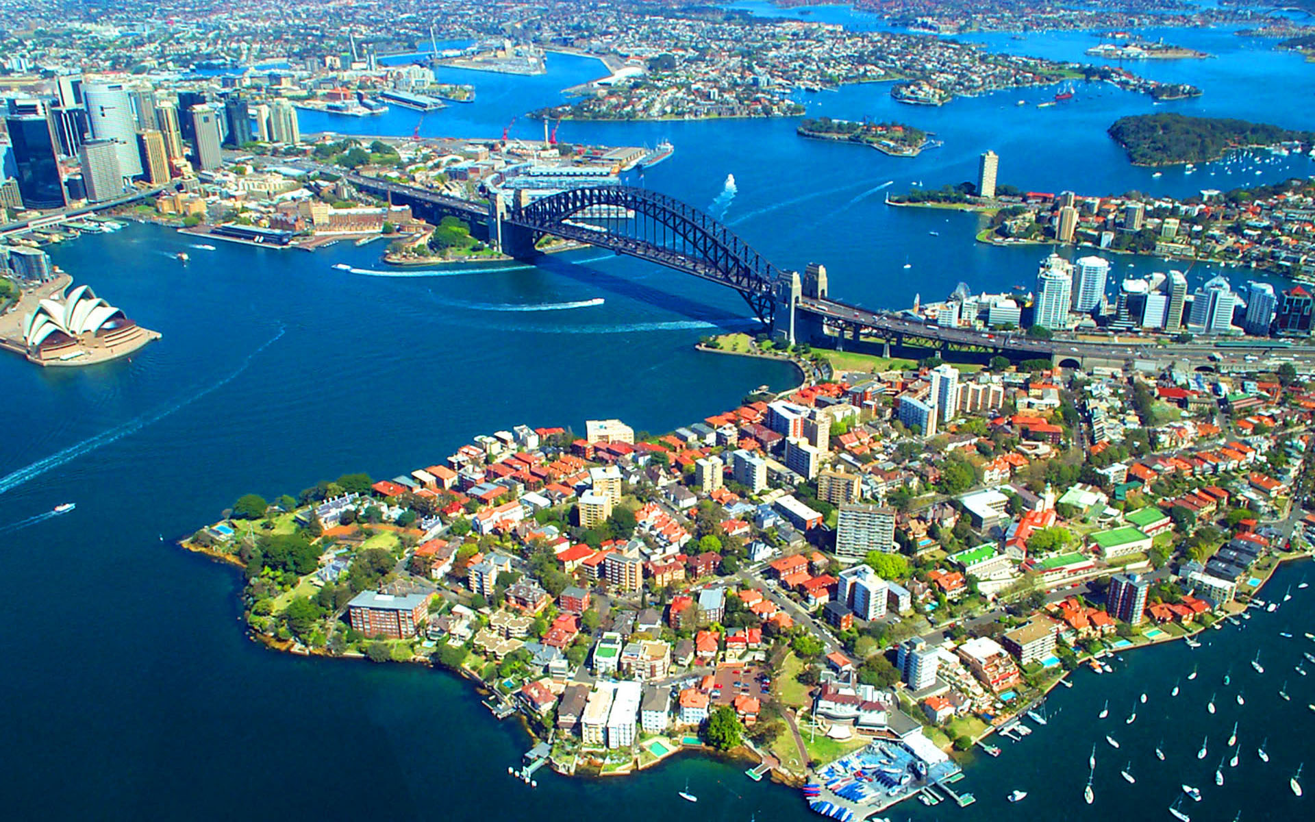Sydney Sydney Harbour Bridge Sydney Opera House City 1920x1200