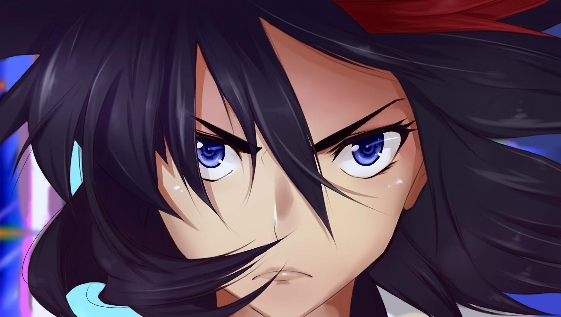 Kill La Kill Matoi Ryuuko Blue Eyes Angry Anime Girls Anime 1910x1080