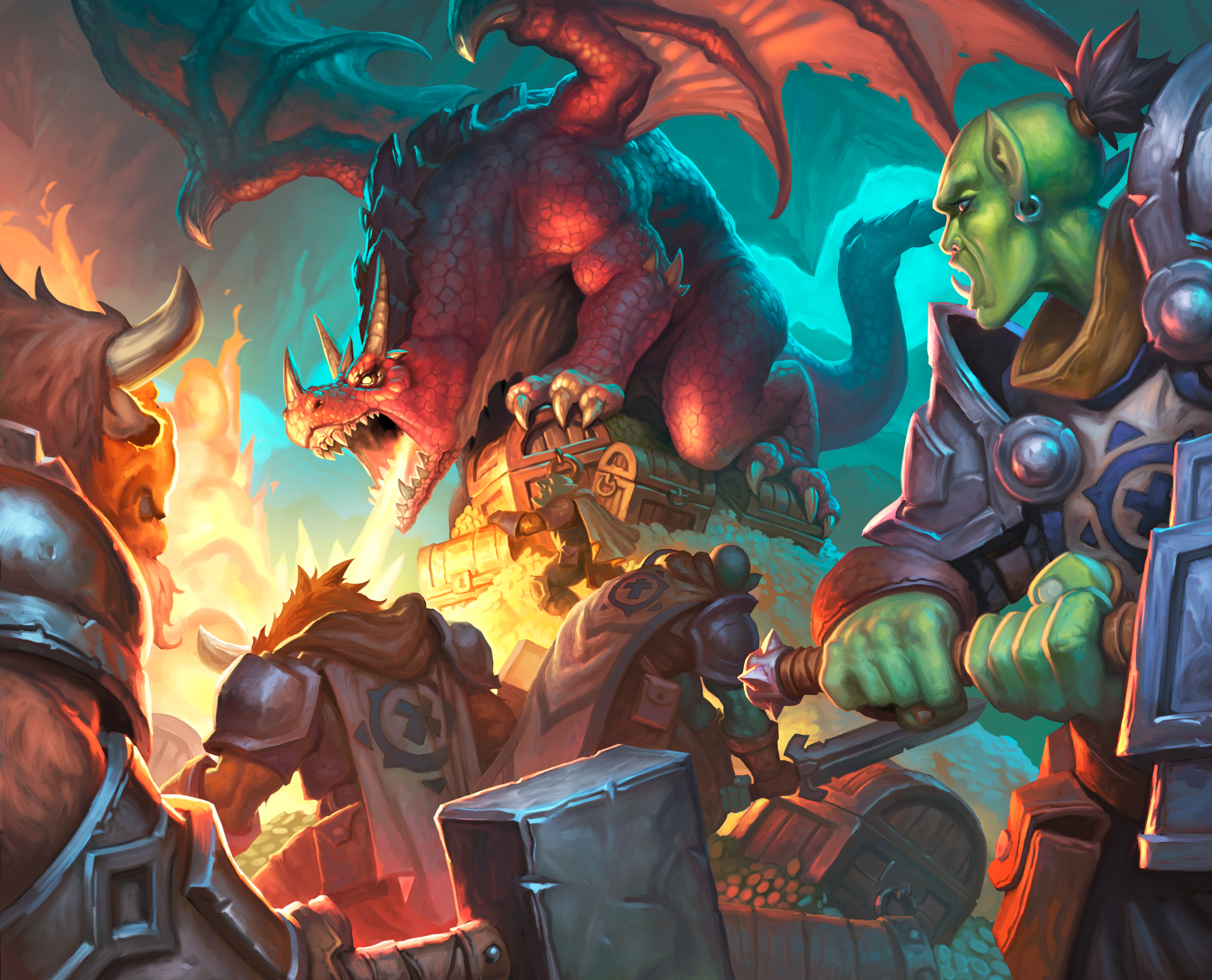 Hearthstone Heroes Of Warcraft Hearthstone Kobolds And Catacombs PC Gaming Dragon Video Games 4385x3545
