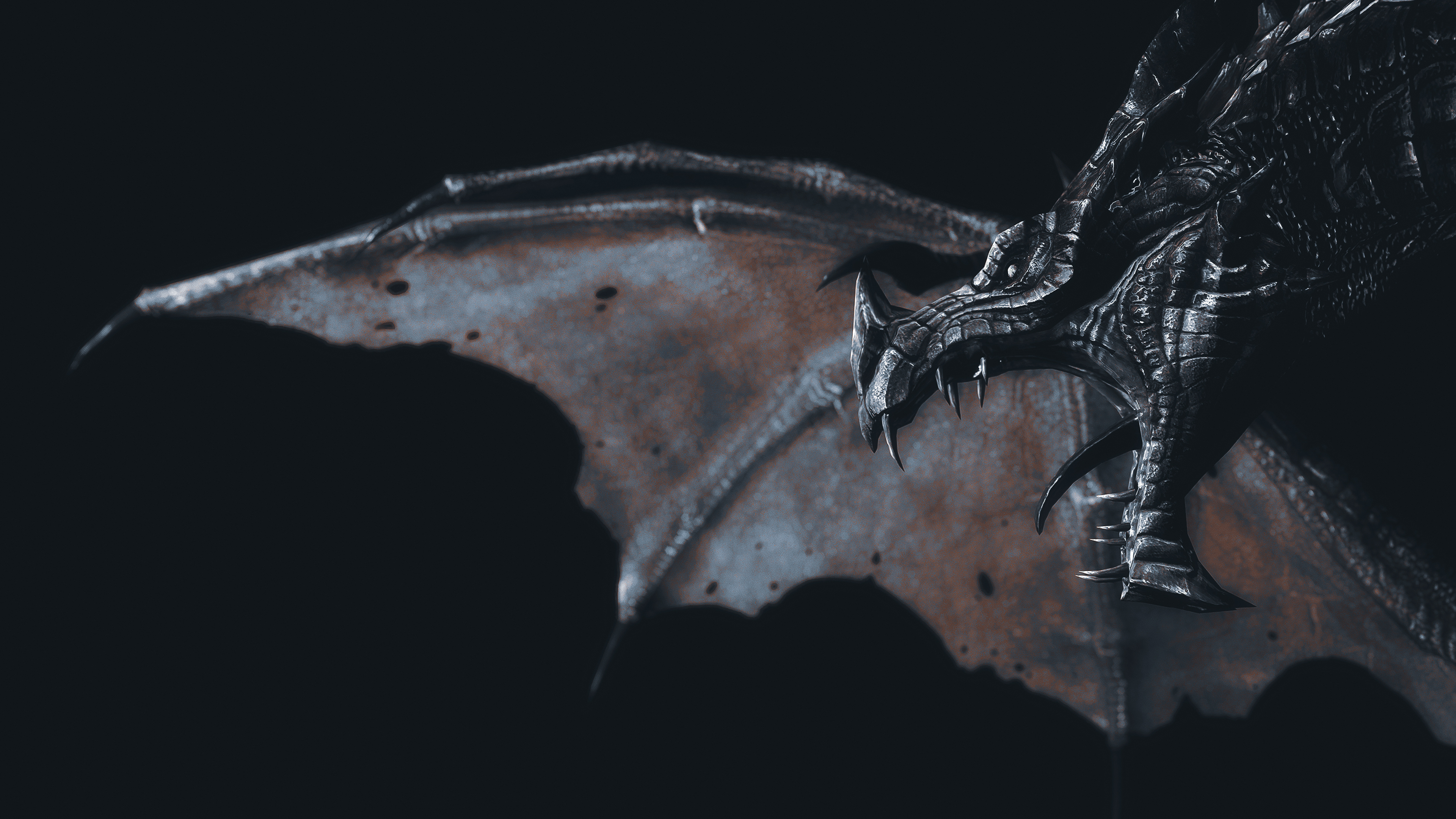 Dragon The Elder Scrolls V Skyrim Video Games Alduin 3840x2160