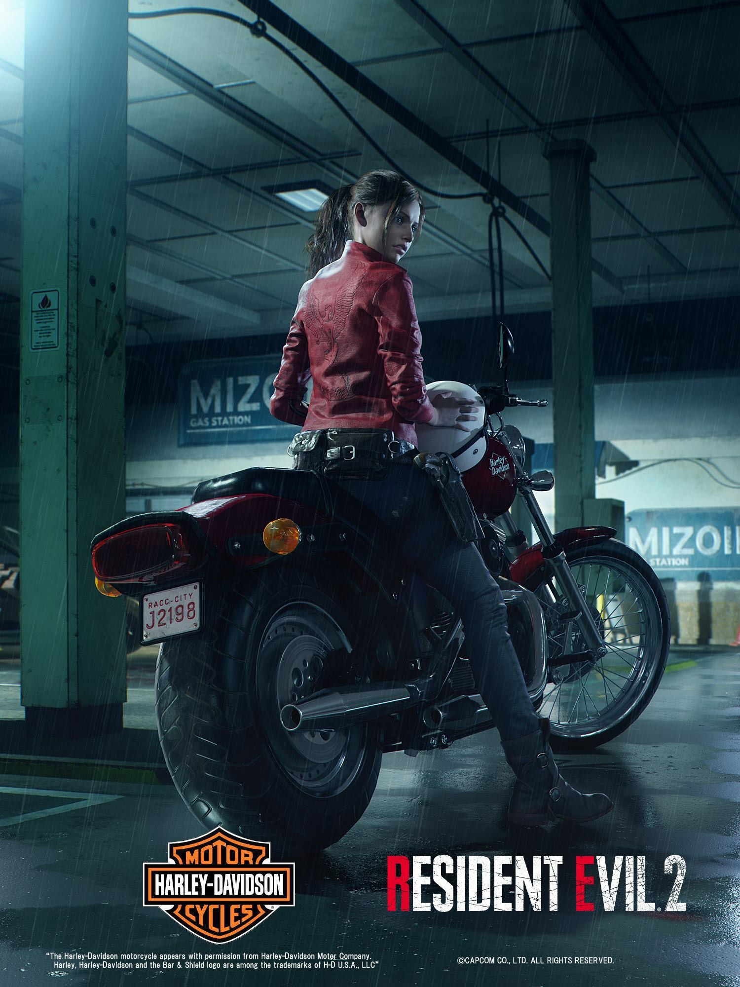 Resident Evil 2 Video Games Claire Redfield Leon Kennedy Capcom Racoon City Resident Evil 1500x2000