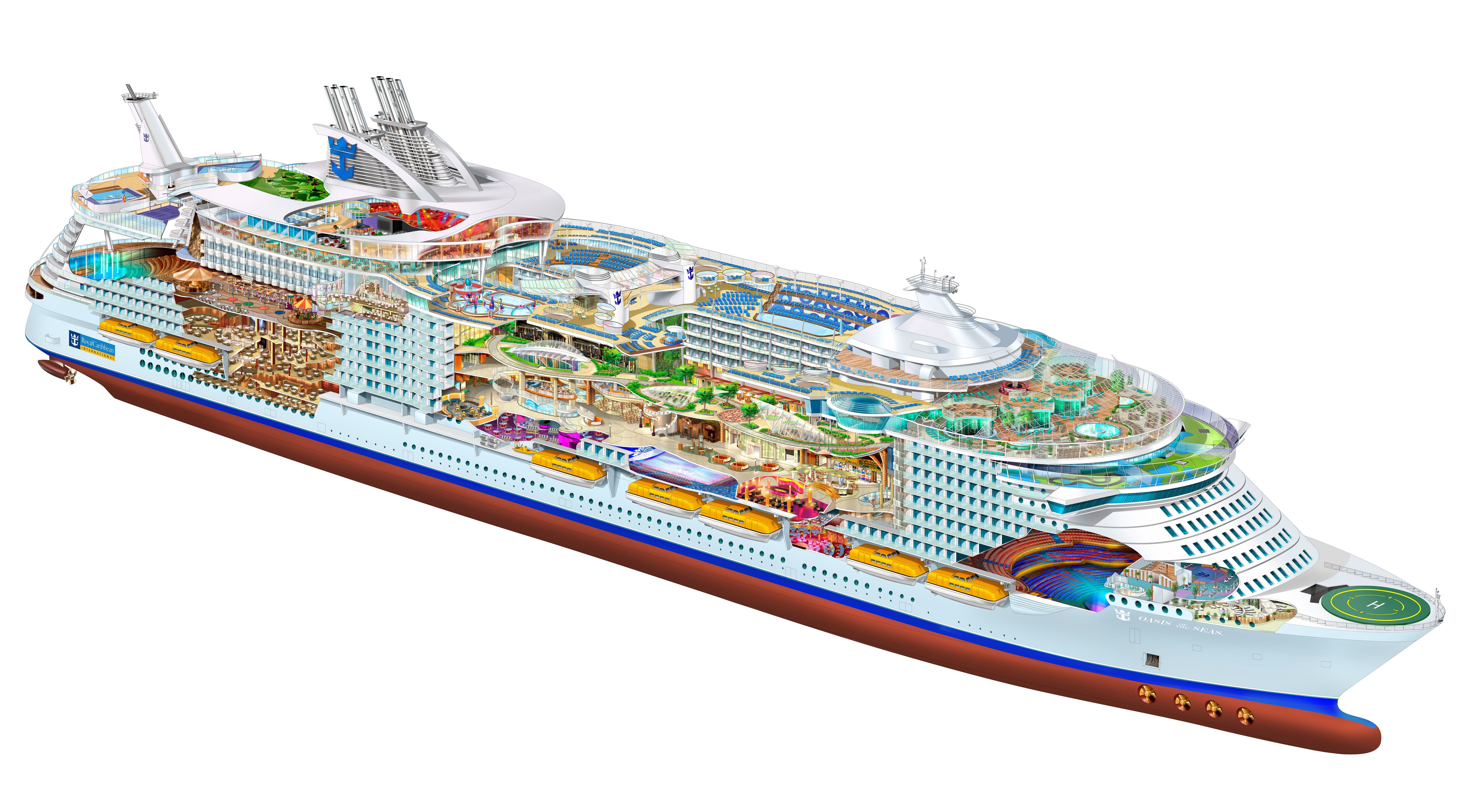 Ship Cruise Ship Schematic Transparency White Background Drawing Illustration 6666x3673