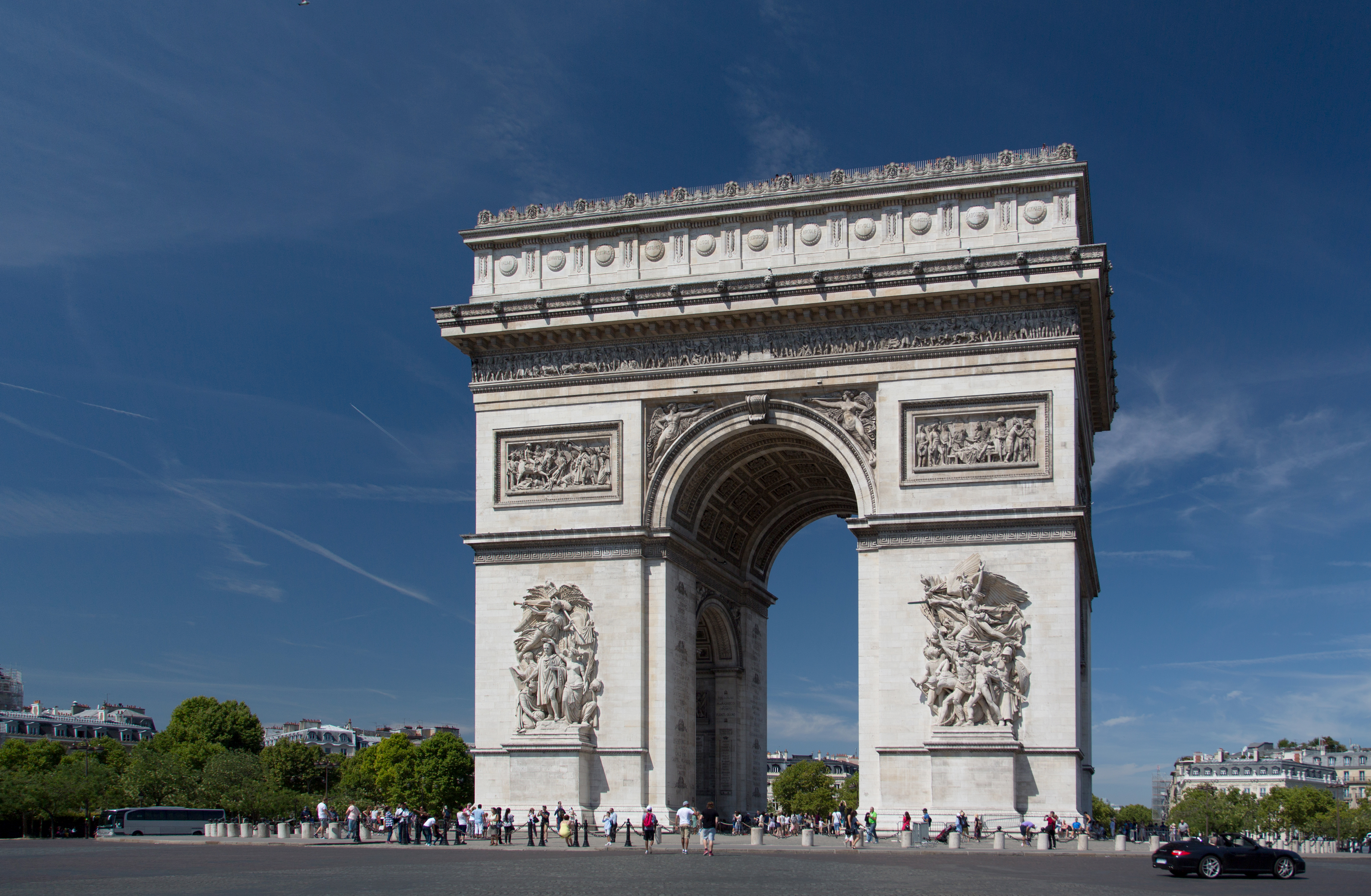 Arc De Triomphe Paris France Monument 5267x3445