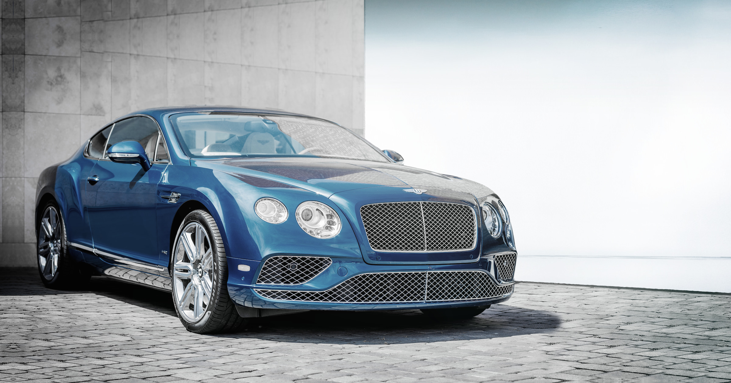 Bentley Car Vehicle Blue Car Luxury Car Bentley Continental 2400x1260