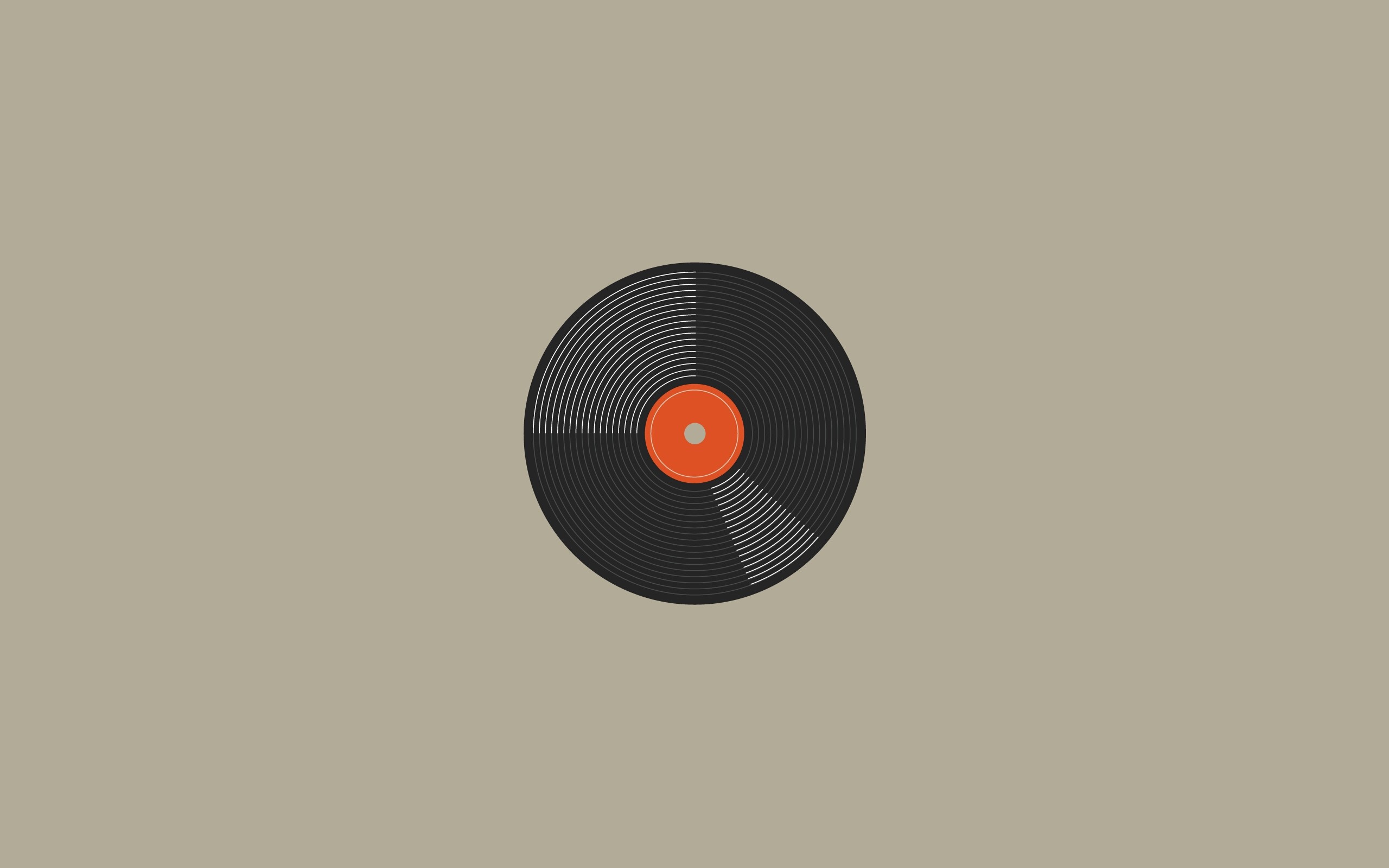 Vinyl Minimalism Music Simple Background Wallpaper - Resolution:2560x1600 -  ID:627606 