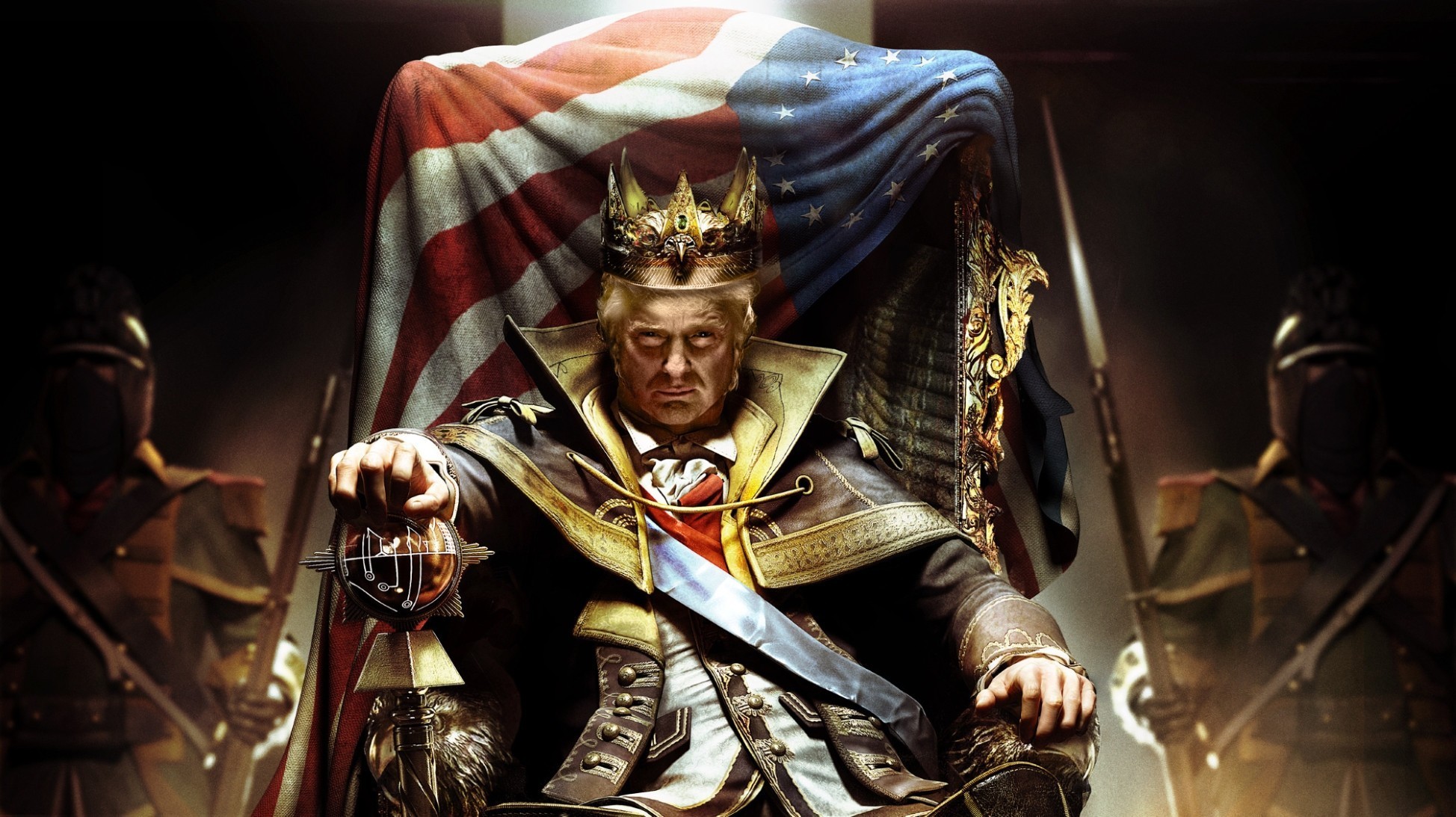 Donald Trump USA Politics Year 2016 Presidents Assassins Creed MAGA 1948x1093