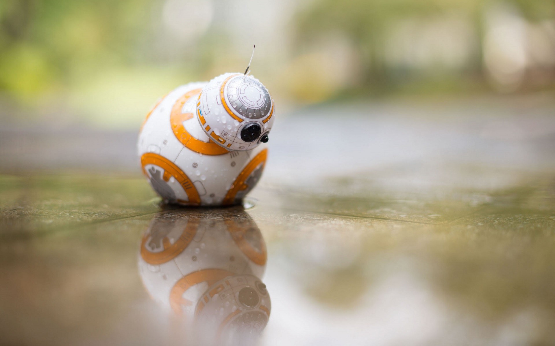 Star Wars BB 8 Reflection Water Water Drops Toys 1920x1200