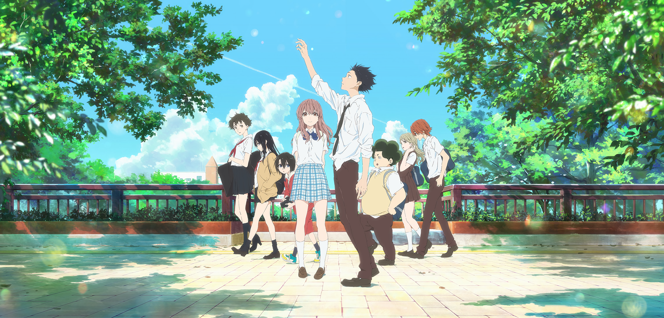 Koe No Katachi Ishida Sh Ya Nishimiya Sh Ko Ueno Naoka Kawai Miki Nishimiya Yuzuru Nagatsuka Tomohir 2282x1093