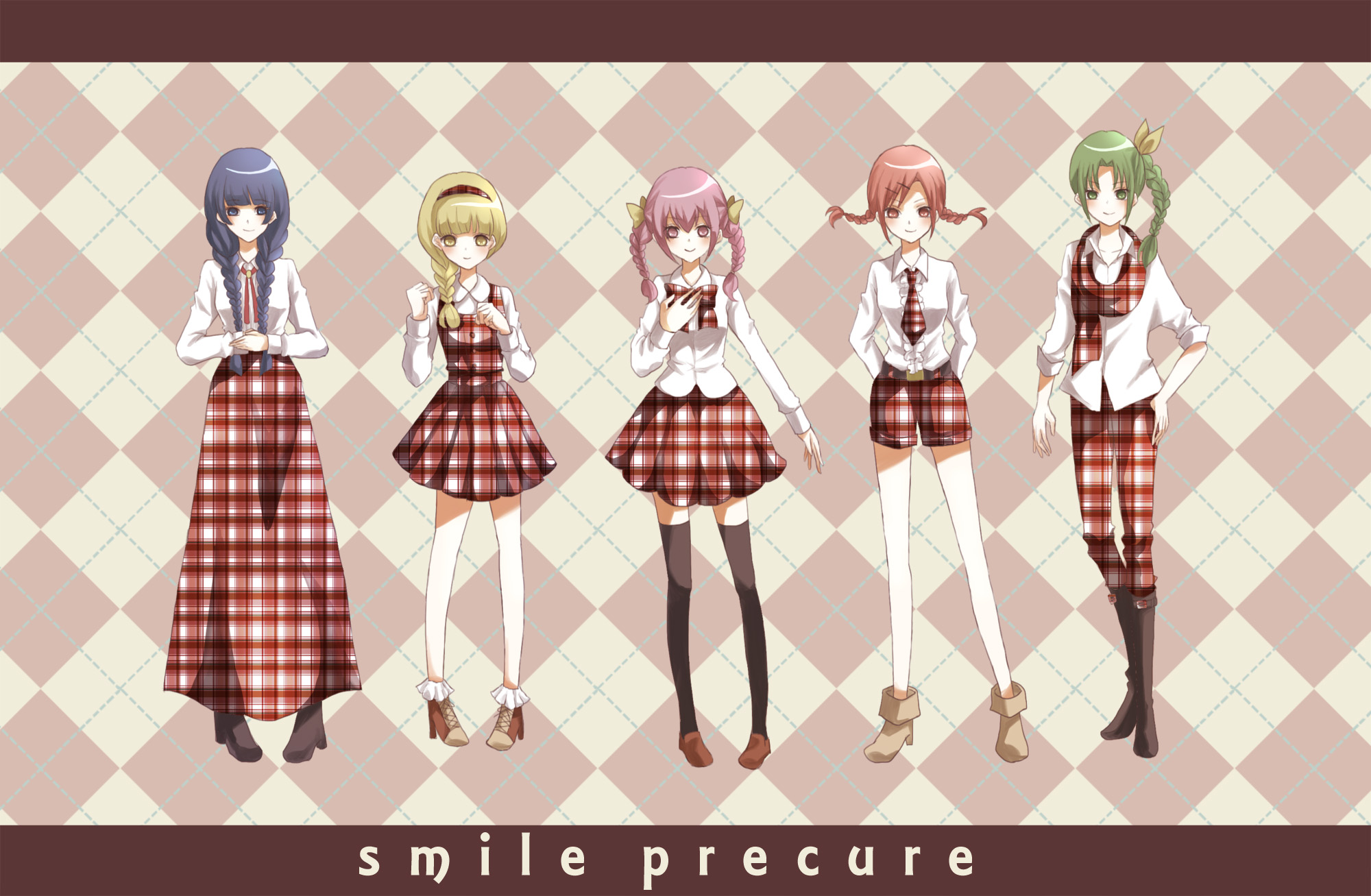Anime Smile Precure 2000x1307