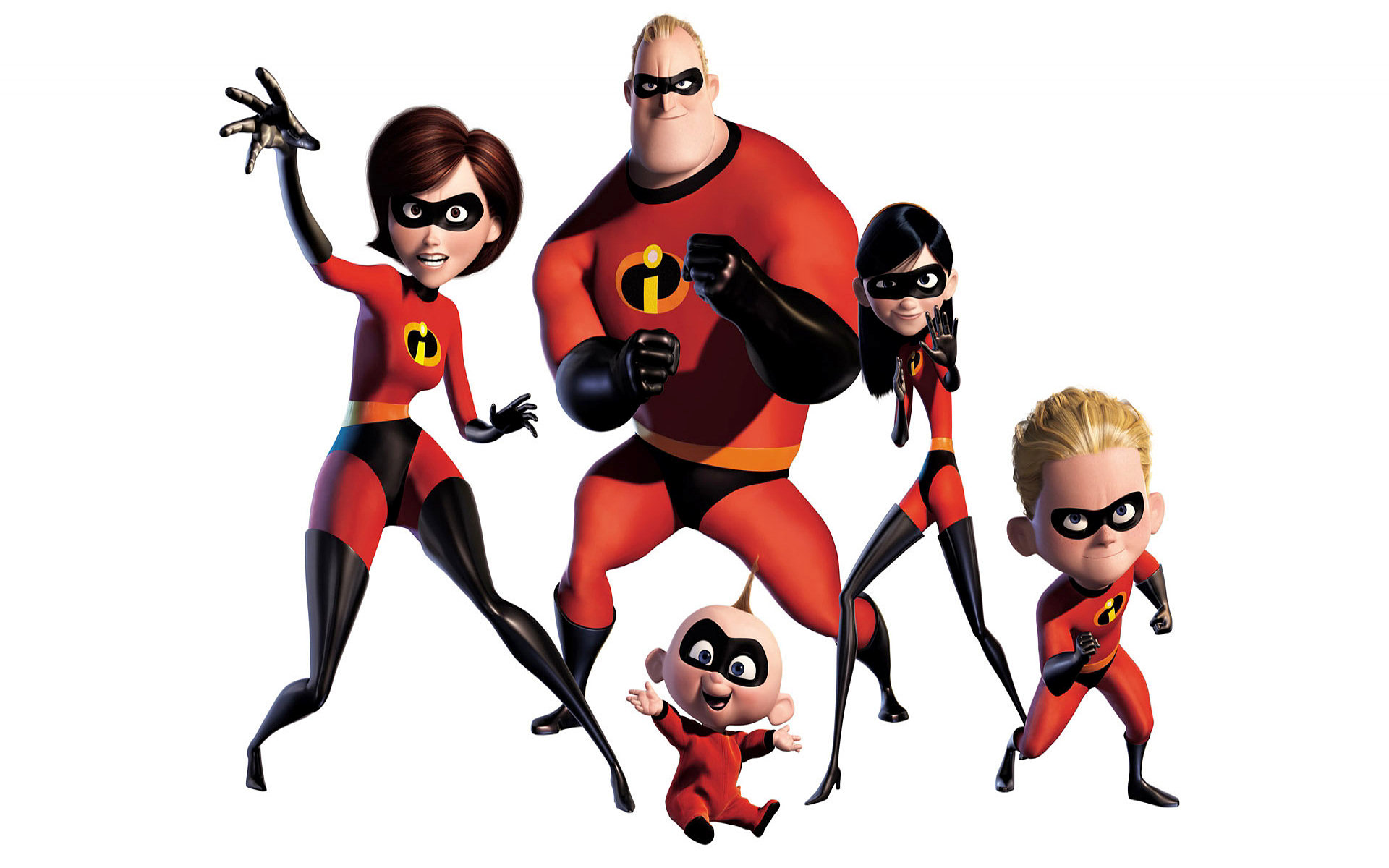 The Incredibles Mr Incredible Elastigirl Violet Parr Dash Parr Jack