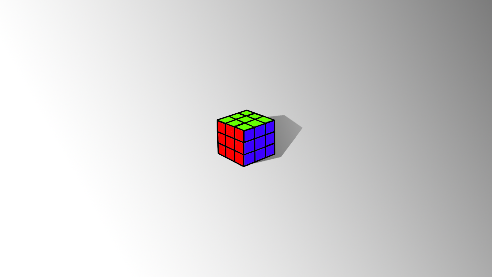 Selective Coloring Cube Photoshop Rubiks Cube 1920x1080