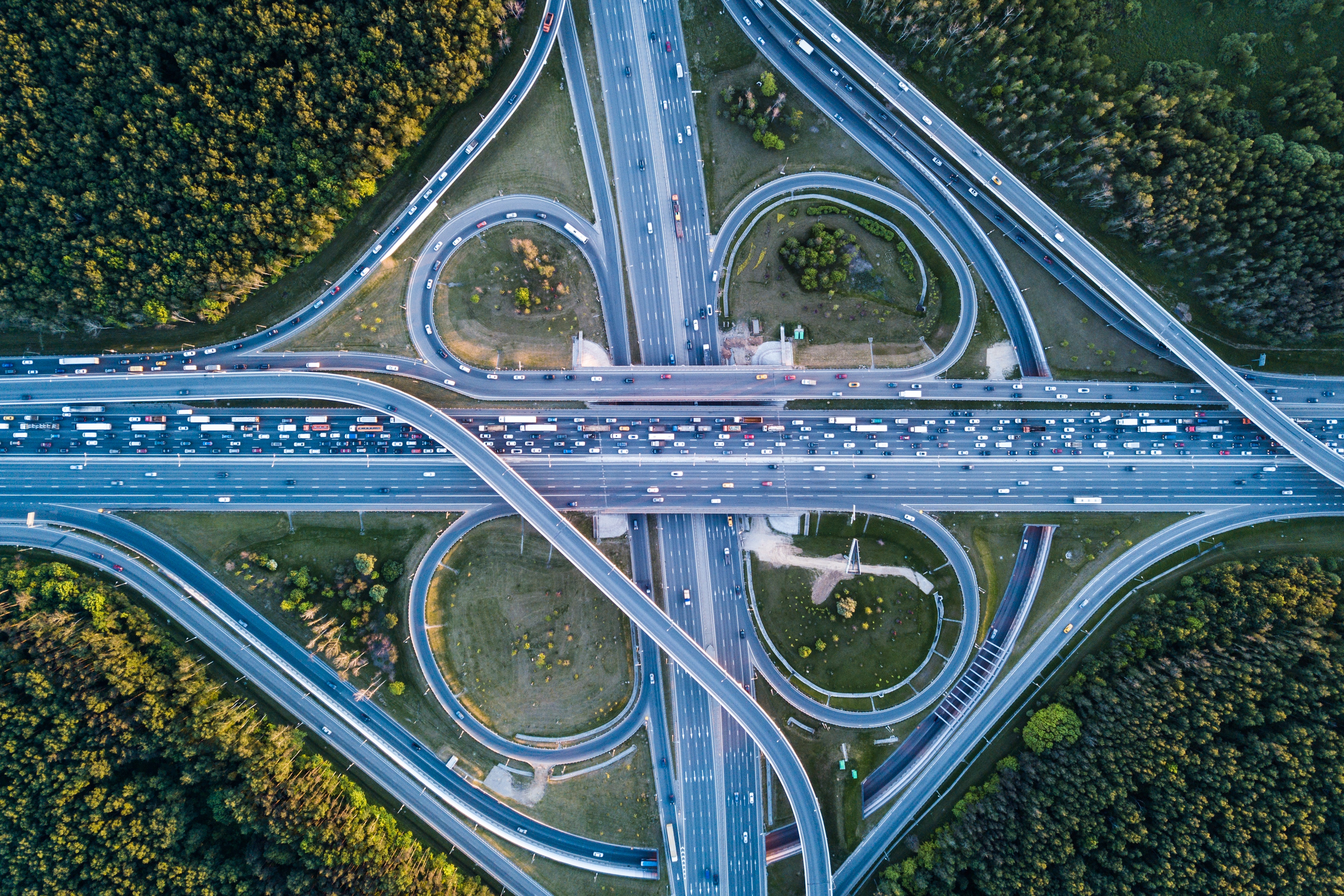 Top View Traffic Road Photography Infrastructure 3969x2646