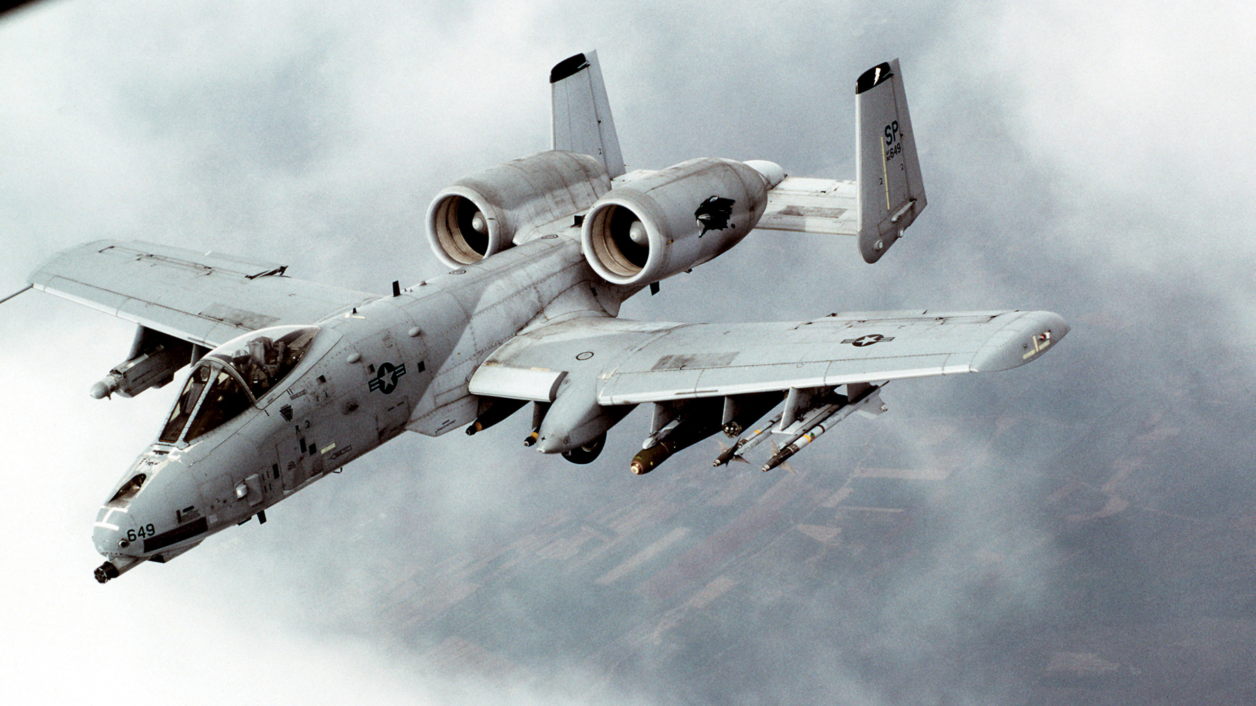 A10 A 10 Thunderbolt Aircraft Numbers Vehicle Military Military Aircraft Warthog 2560x1440