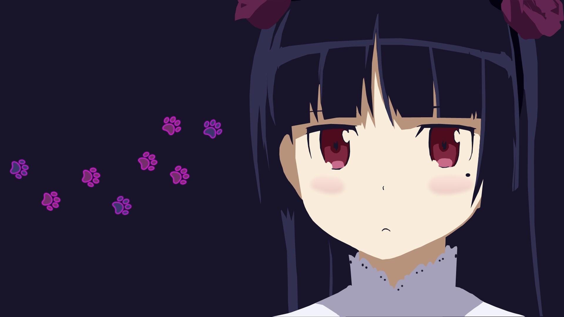 Ore No Imouto Ga Konnani Kawaii Wake Ga Nai Anime Girls Anime Red Eyes Blue Hair 1920x1080