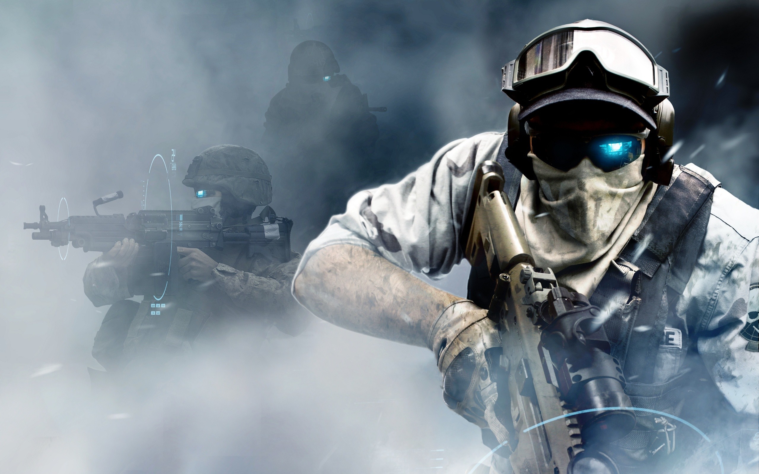 Special Forces Smoke Tactical FN SCAR Ghost Recon Adaptive Combat Rifle Tom Clancys Ghost Recon Tom  2560x1600