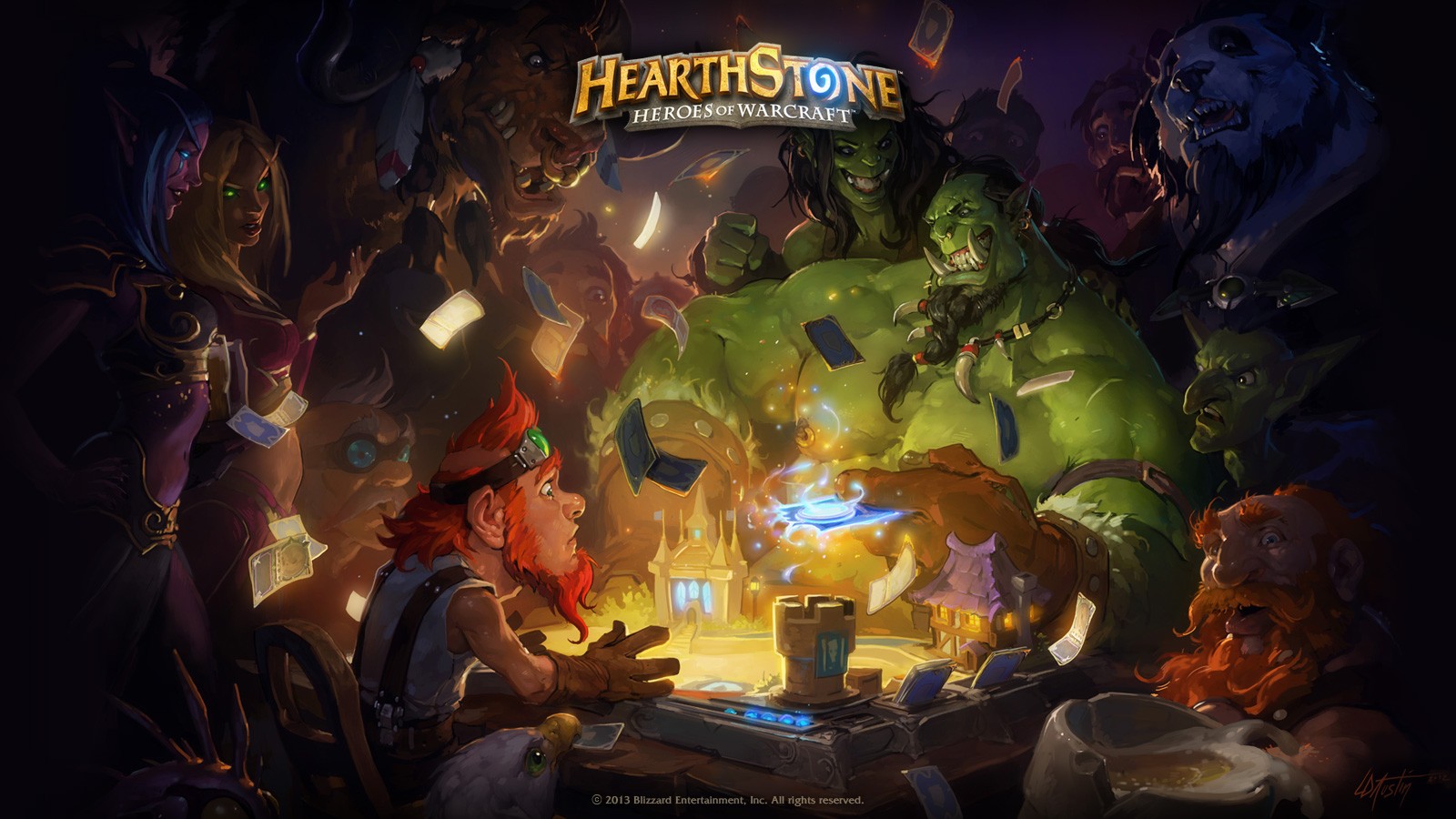 PC Gaming Fantasy Art Hearthstone Blizzard Entertainment 2013 Year 1600x900