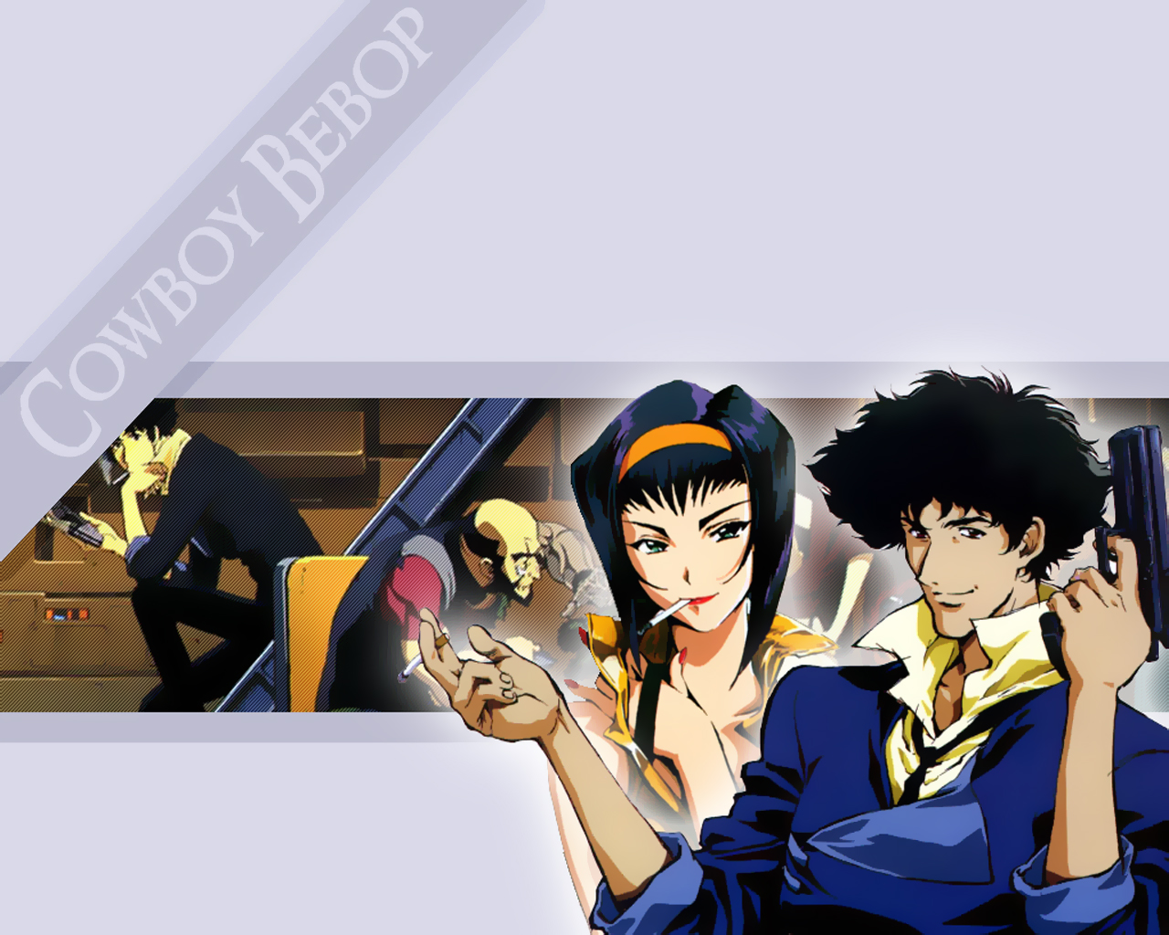 Cowboy Bebop Spike Spiegel Faye Valentine 1280x1024