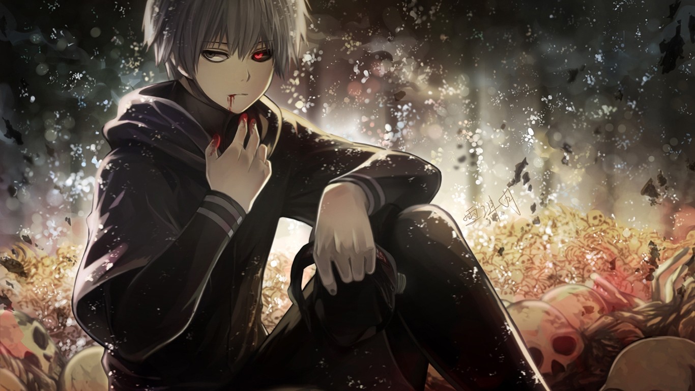 Kaneki Ken Tokyo Ghoul Re Tokyo Ghoul 1366x768