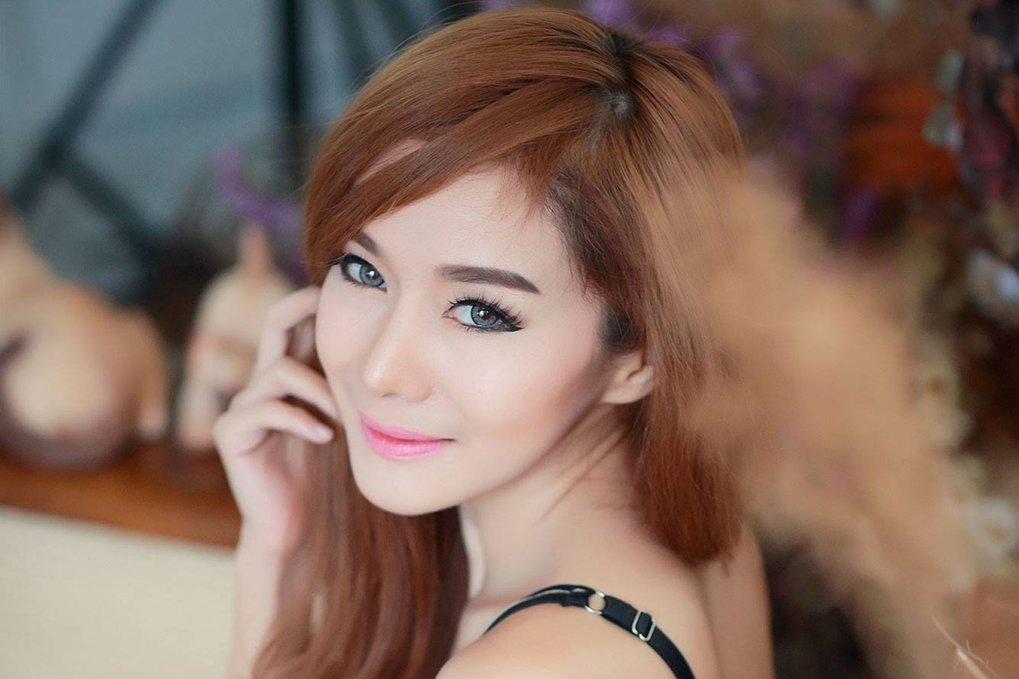 Damiran Asian Model Thailand Model Face Women Smiling 2048x1365