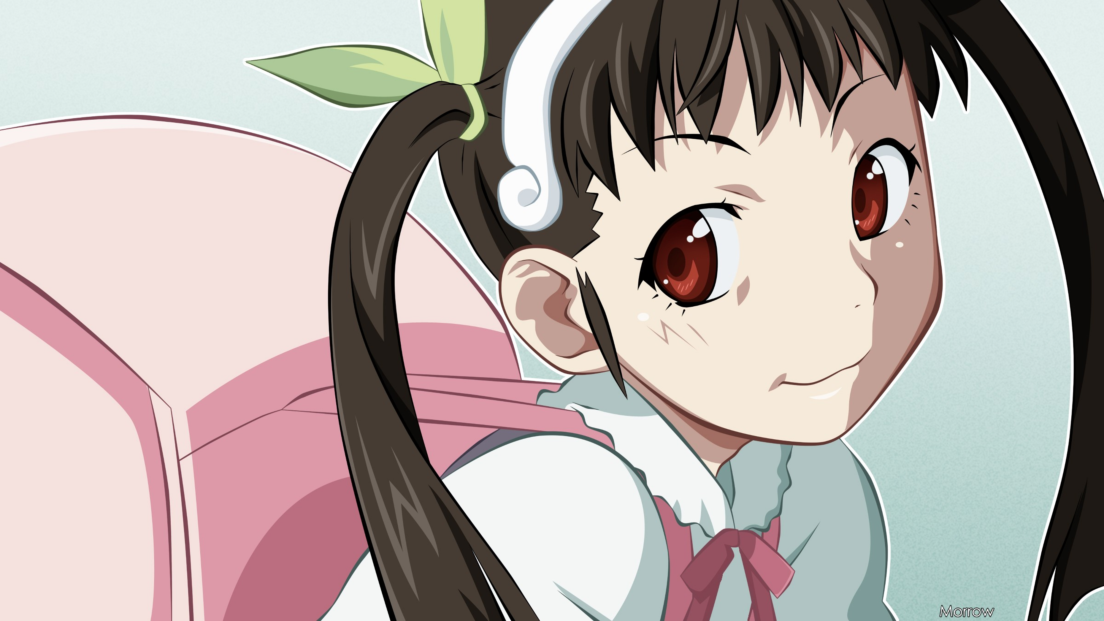 Monogatari Series Hachikuji Mayoi Anime Girls Twintails 3720x2092