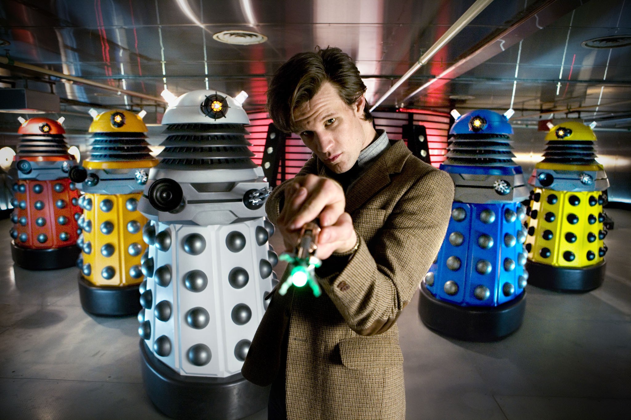 TV Doctor Who Matt Smith Daleks Eleventh Doctor 2048x1365