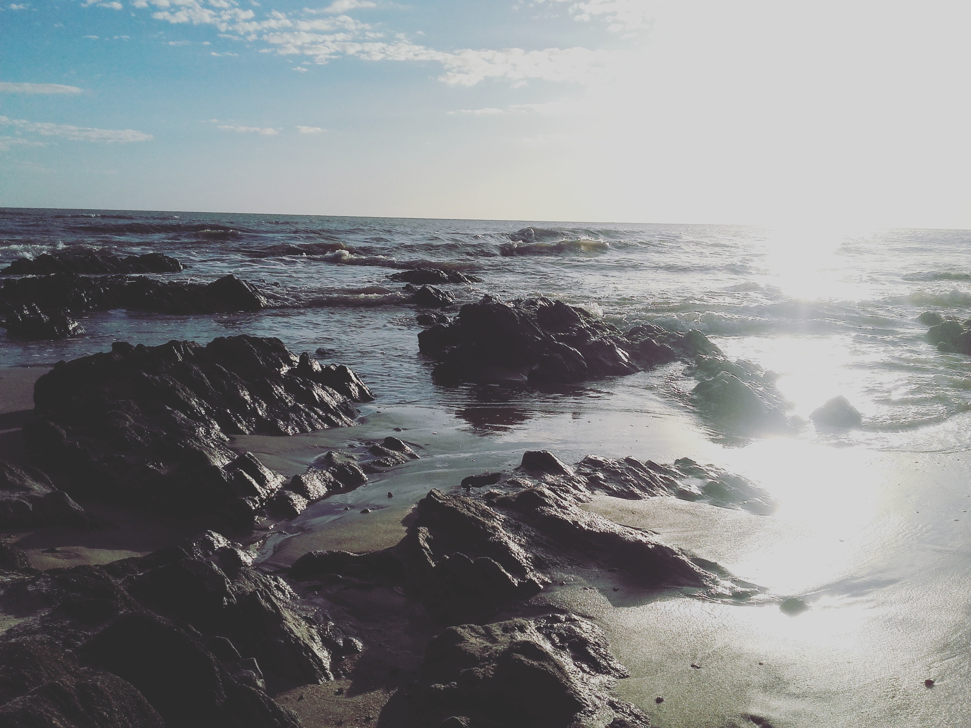 Landscape Beach Atlantic Ocean Stones Water 3264x2448