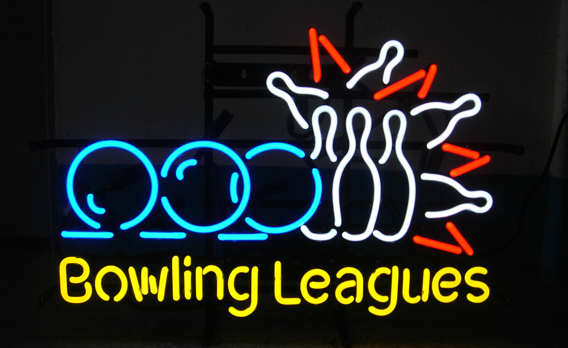 Neon Sign Neon Sign Photography Bowling 1920x1178