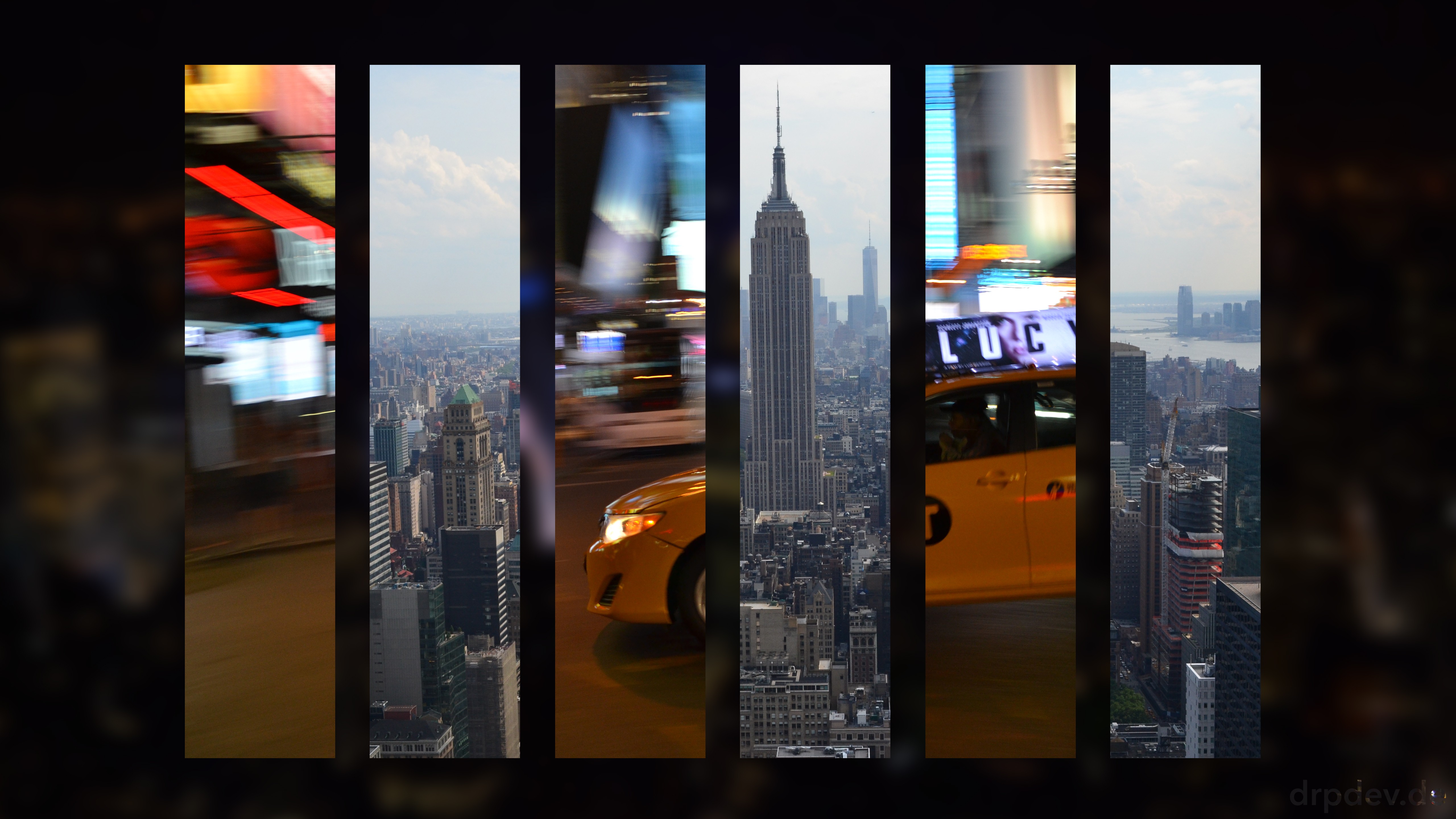 New York City Taxi Skyline 5120x2880