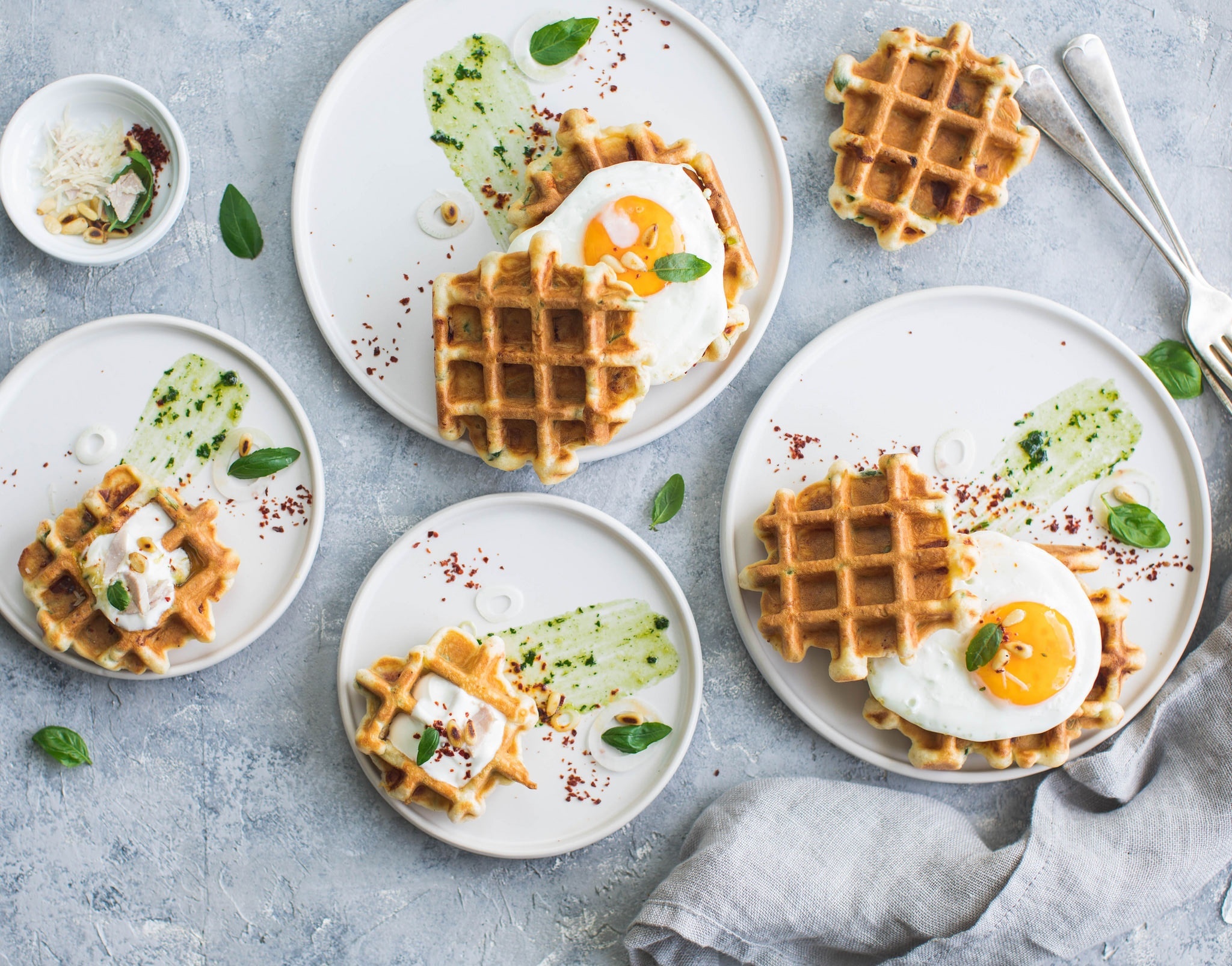 Food Eggs Waffles 2048x1606