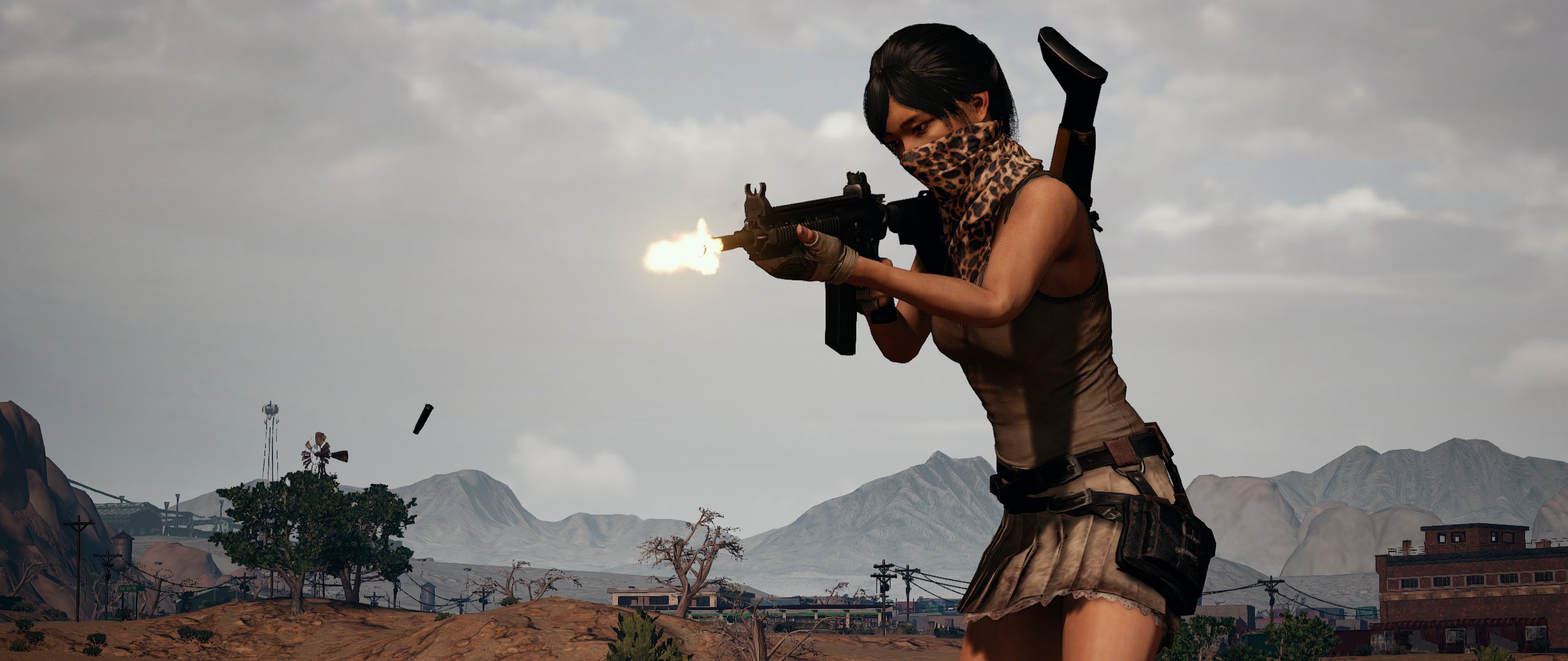 Player Unknown Battleground PUBG M4A4 Girls With Guns 2560x1080