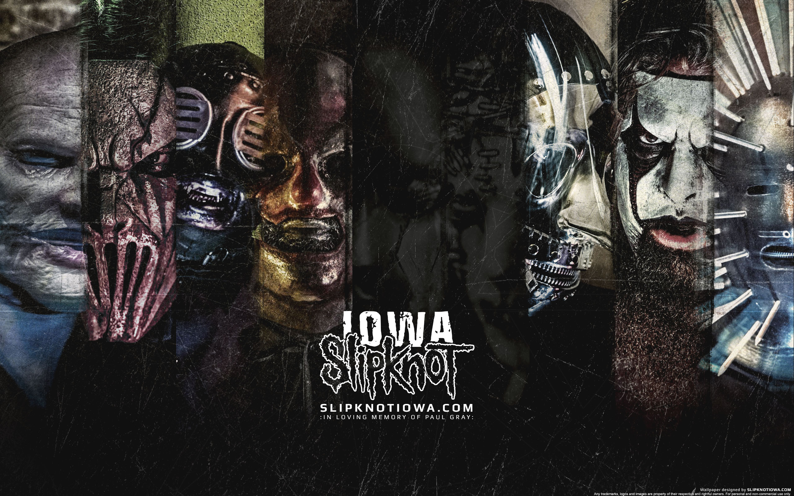 Metal Band Slipknot Collage Music Men Mask 2560x1600