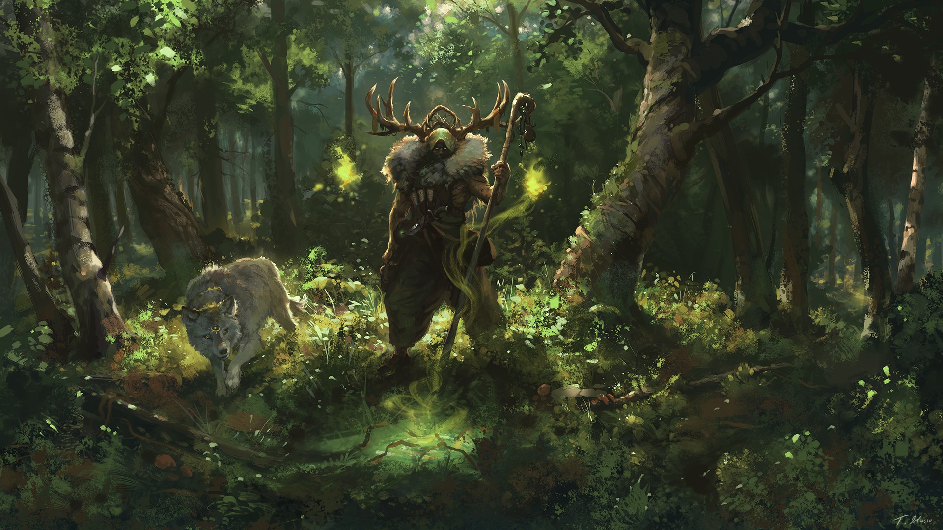 Wolf Druid 1920x1080