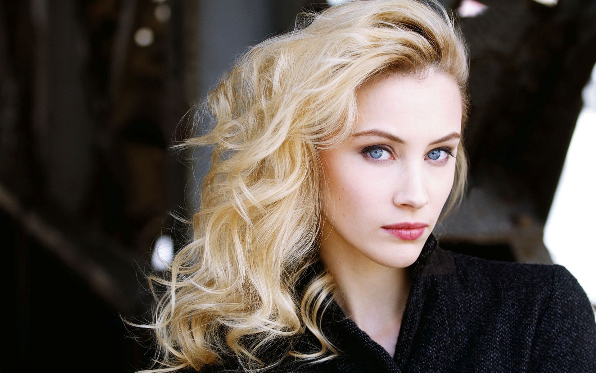 Sarah Gadon Blonde Blue Eyes Face Women 1920x1200