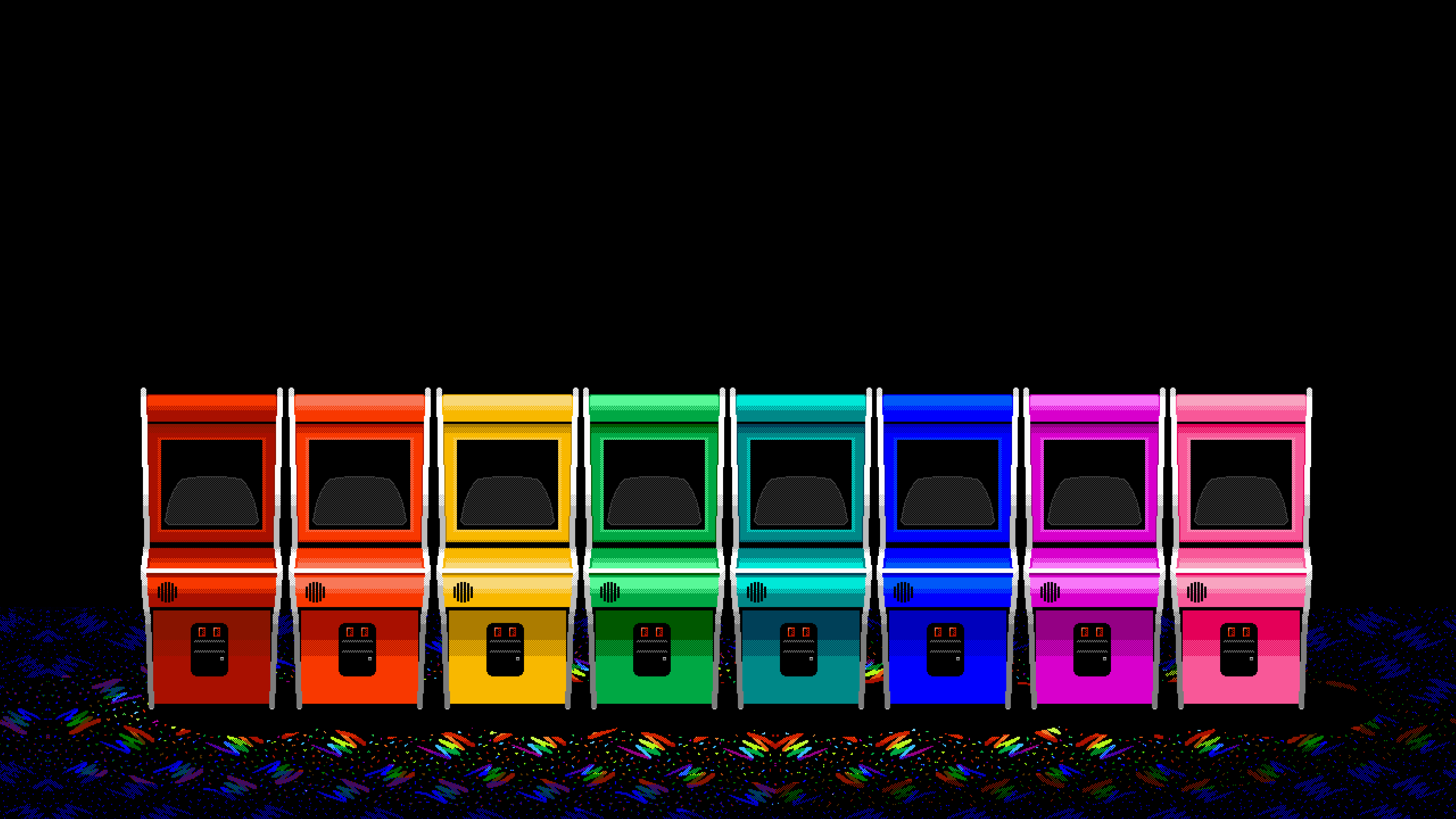 Ahoy Arcade Arcade Machine Digital Art Colorful 3840x2160