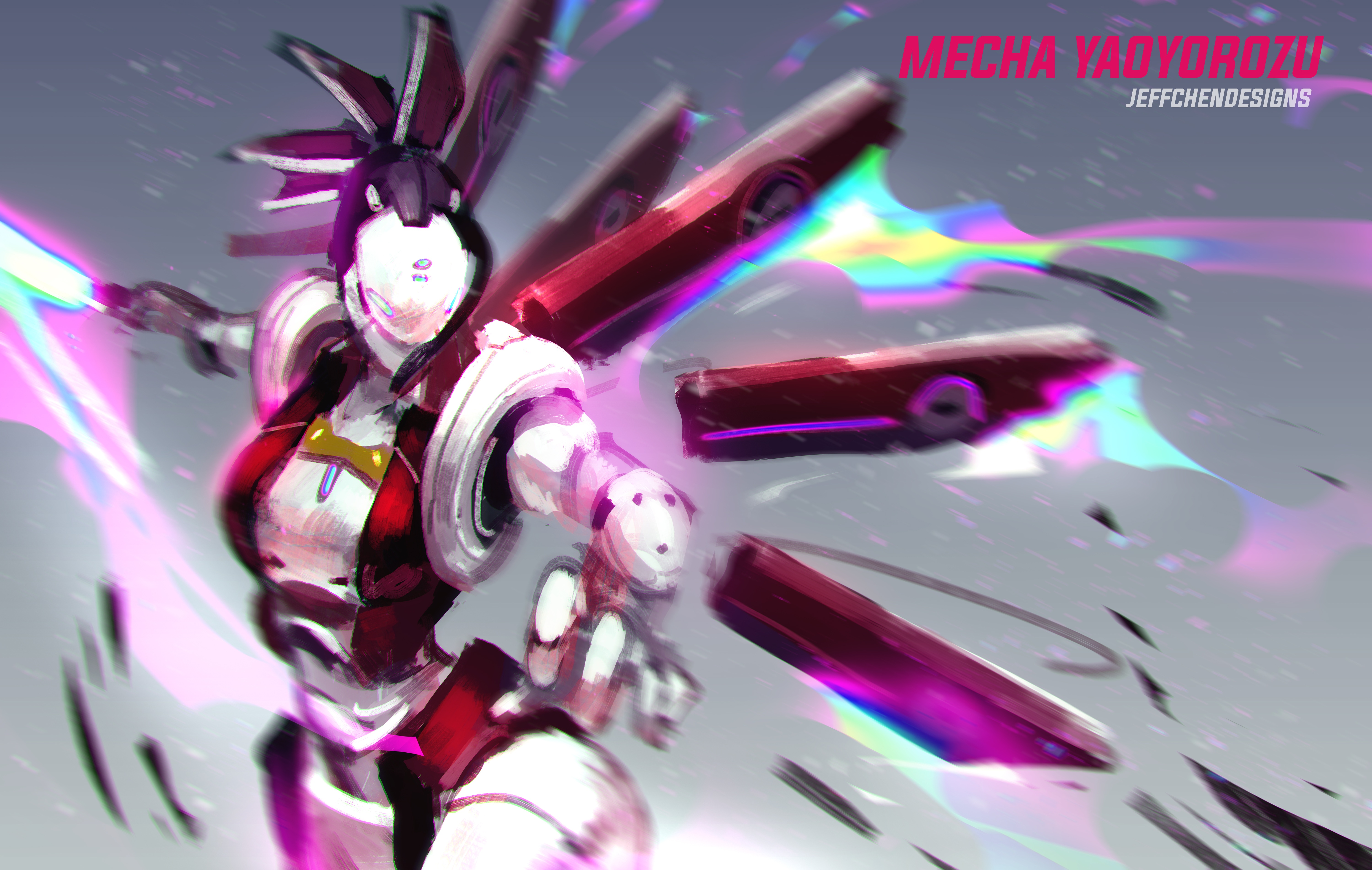 Anime Boku No Hero Academia Futuristic Armor Futuristic Mech Momo Yaoyorozu 6000x3803