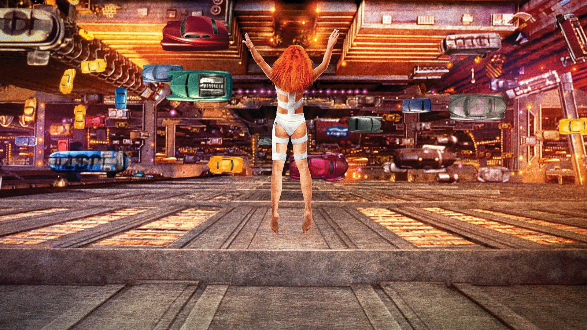 The Fifth Element Movies Milla Jovovich Science Fiction Luc Besson Futuristic City Leeloo 1920x1080