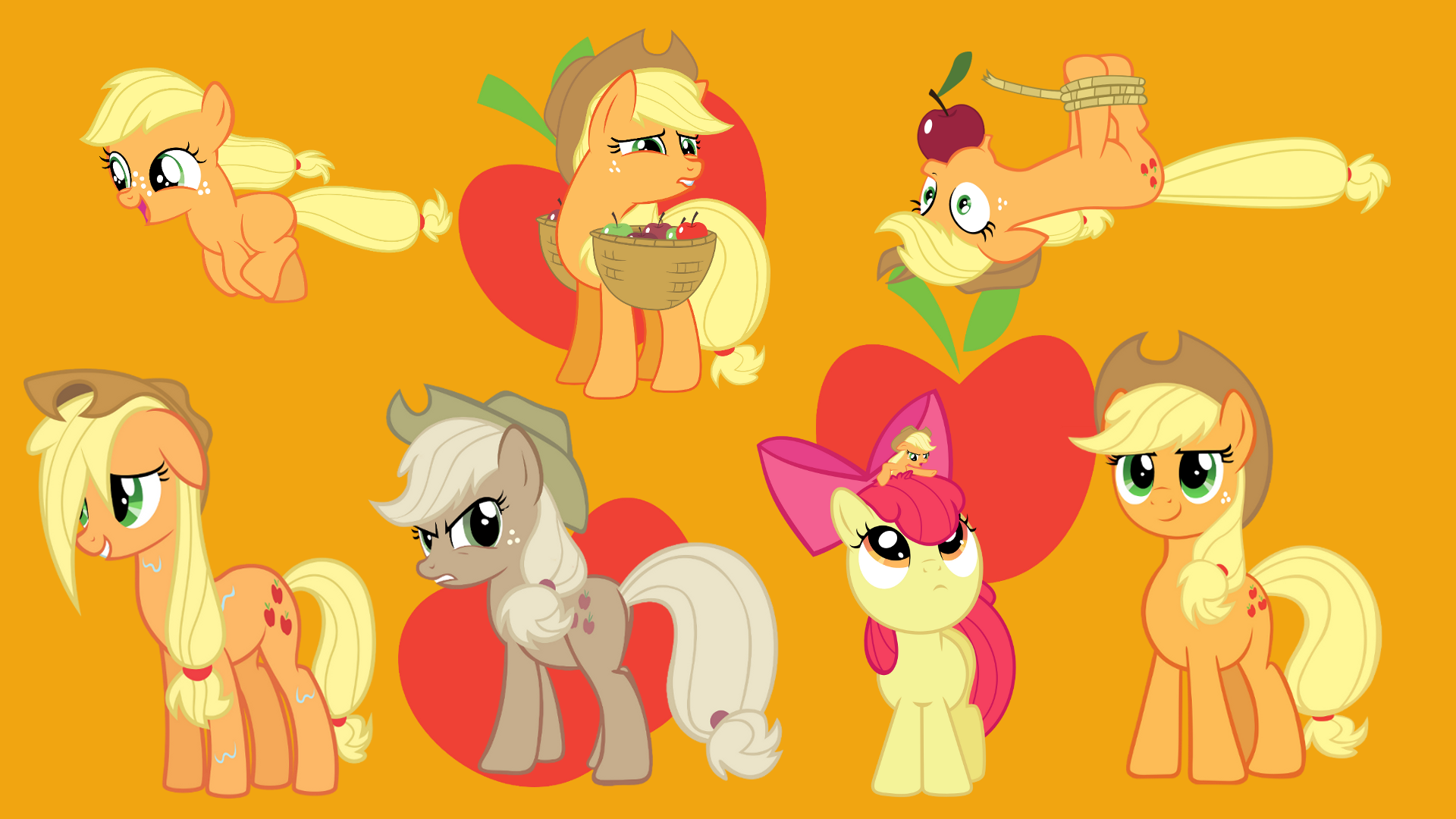 Applejack My Little Pony Apple Bloom 1920x1080