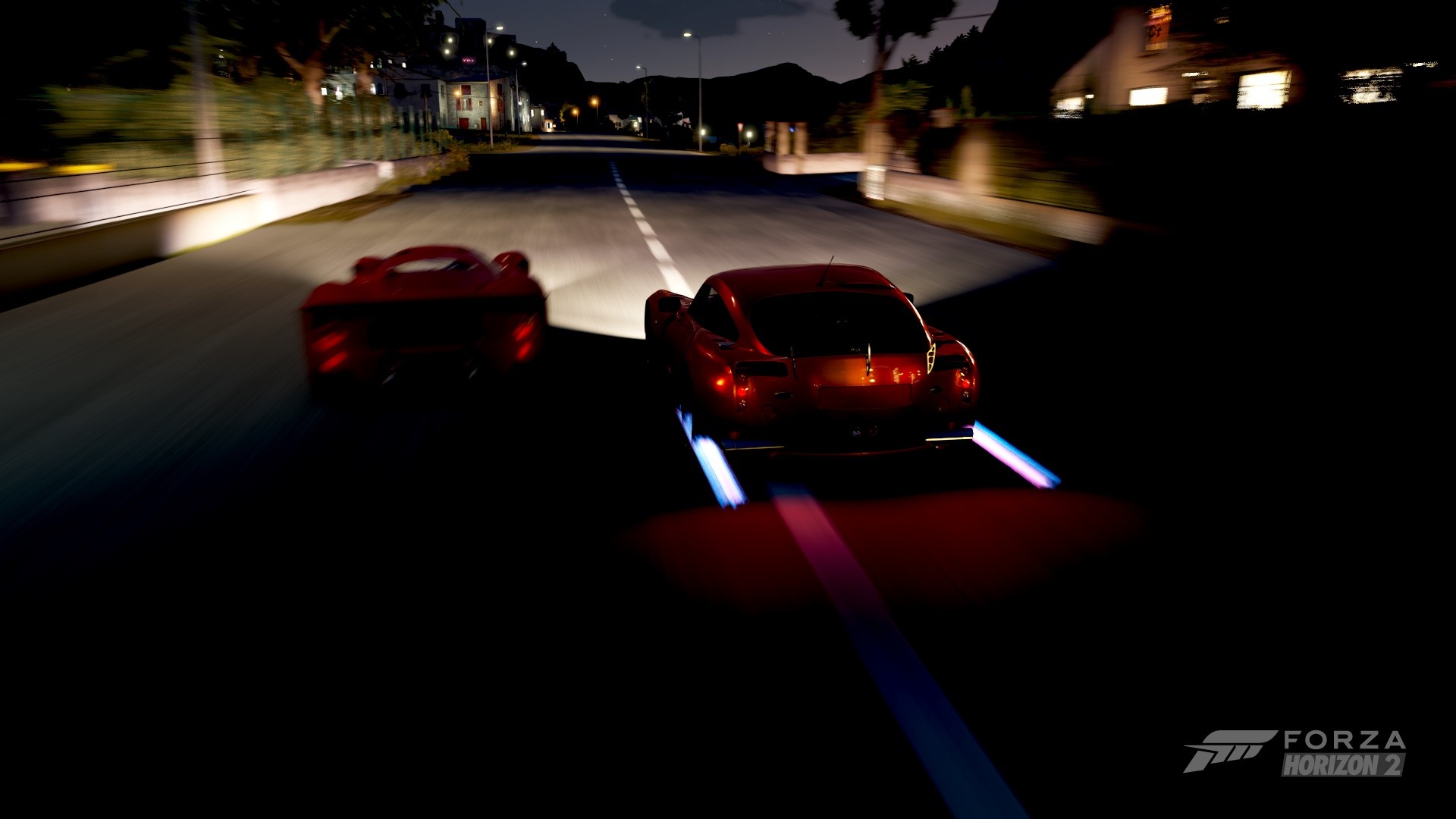 Forza Horizon 2 Car Supercars Blue Flames Video Games 1920x1080