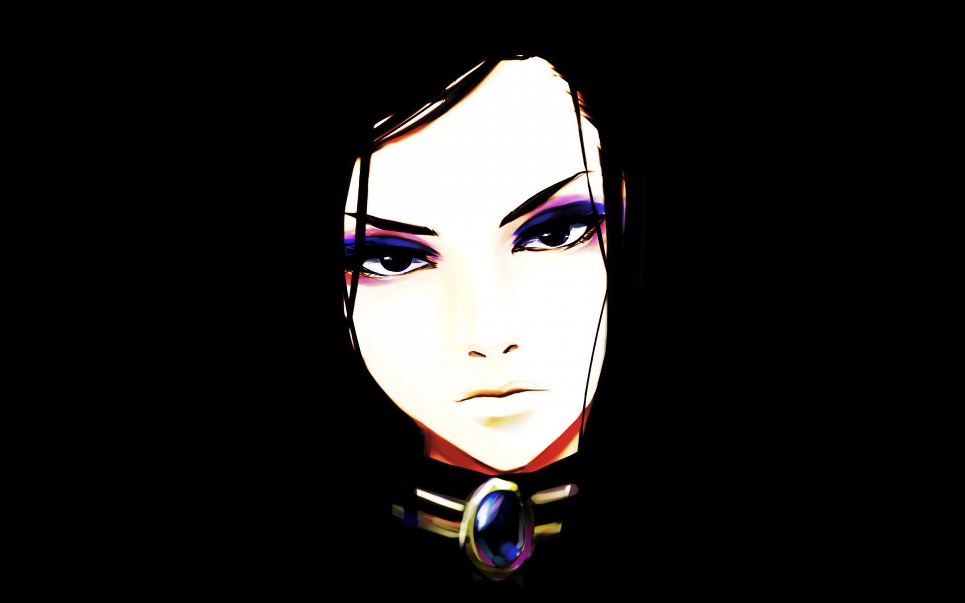 Painting Simple Background Makeup Face Re L Mayer Ergo Proxy 1920x1200