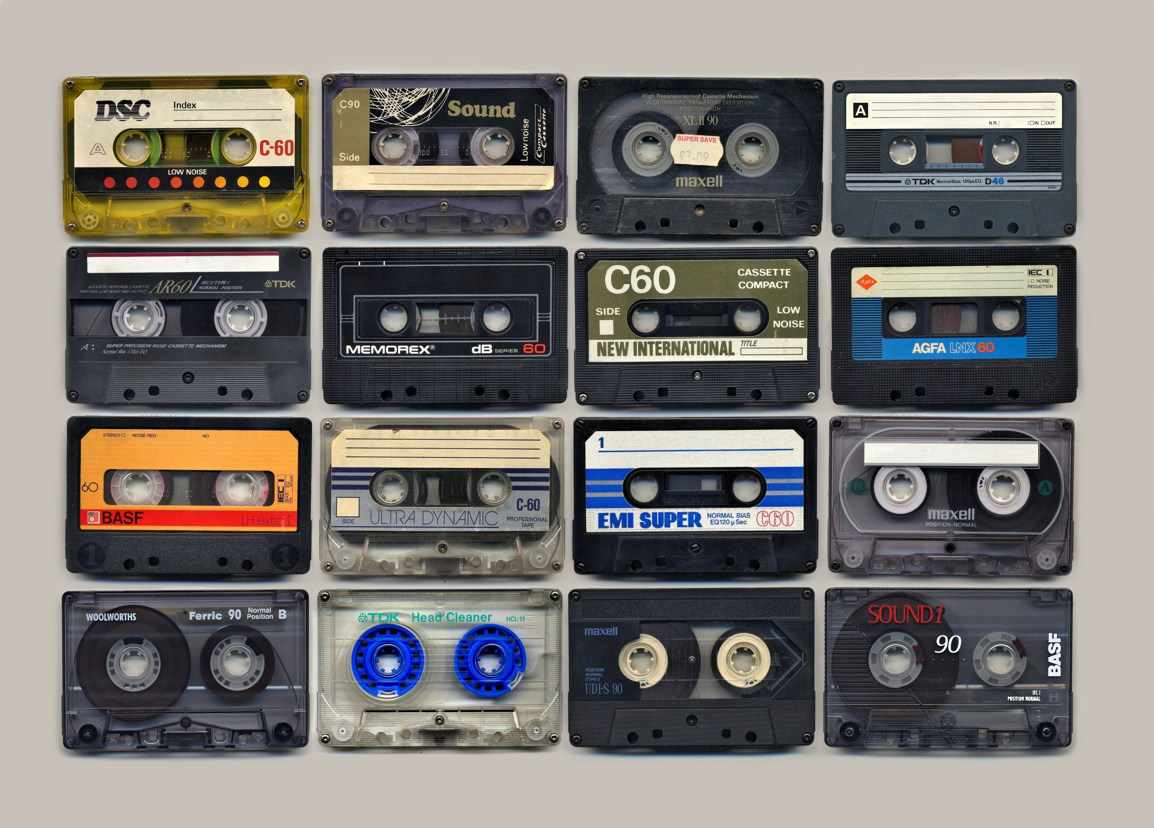 Music Cassette Simple Background Numbers 3671x2633