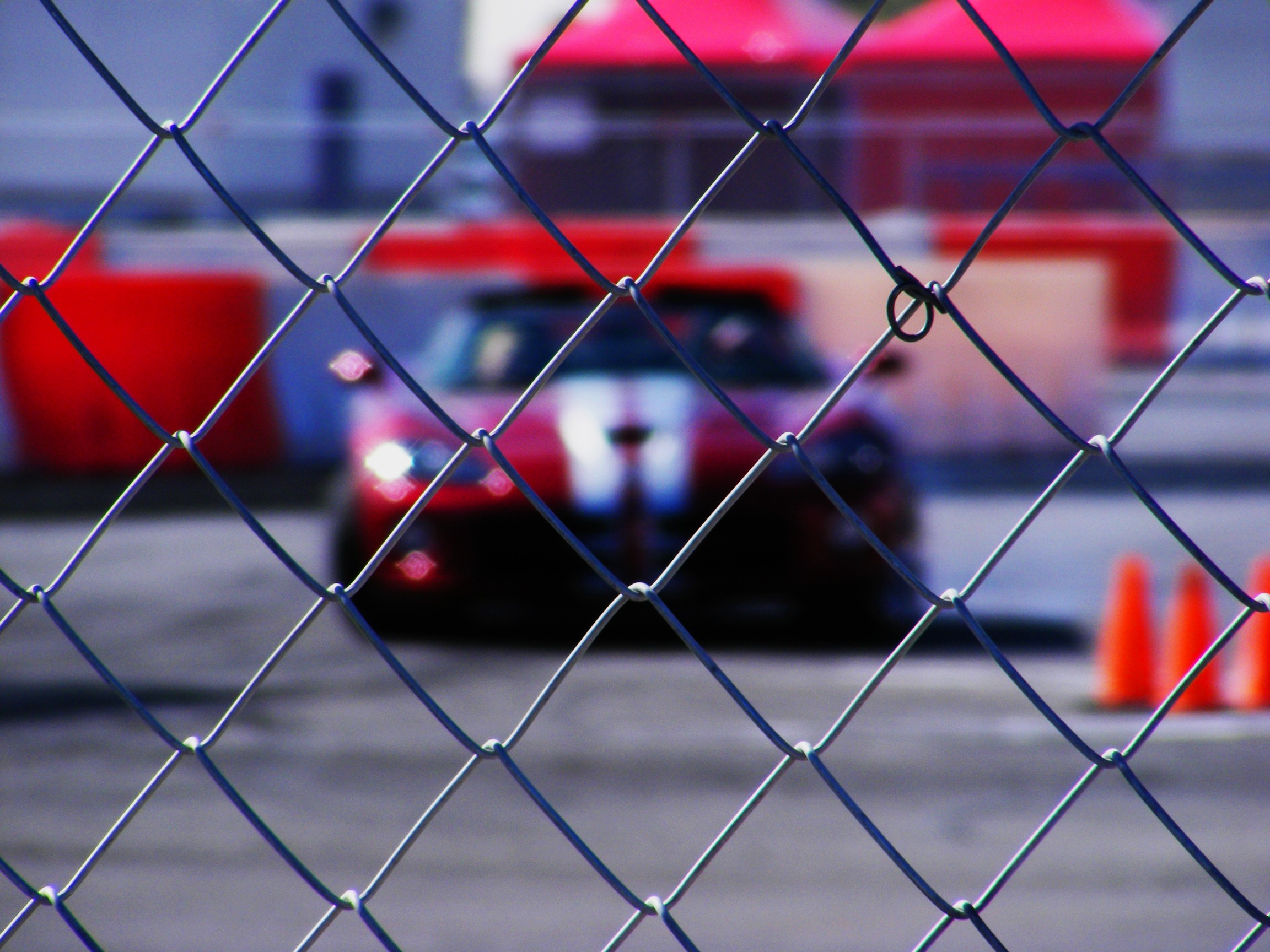 Car Chain Link Fence Depth Of Field 2304x1728