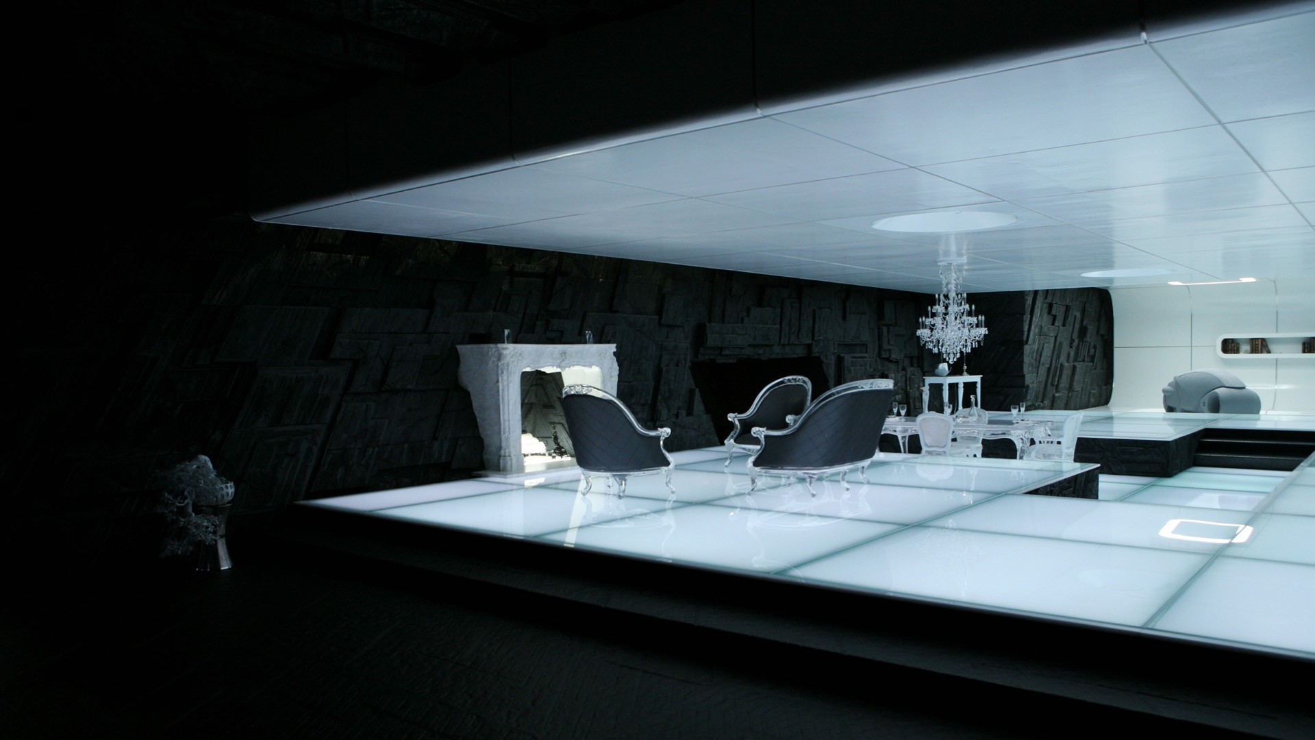 Interior Design Futuristic Tron Legacy 1920x1080