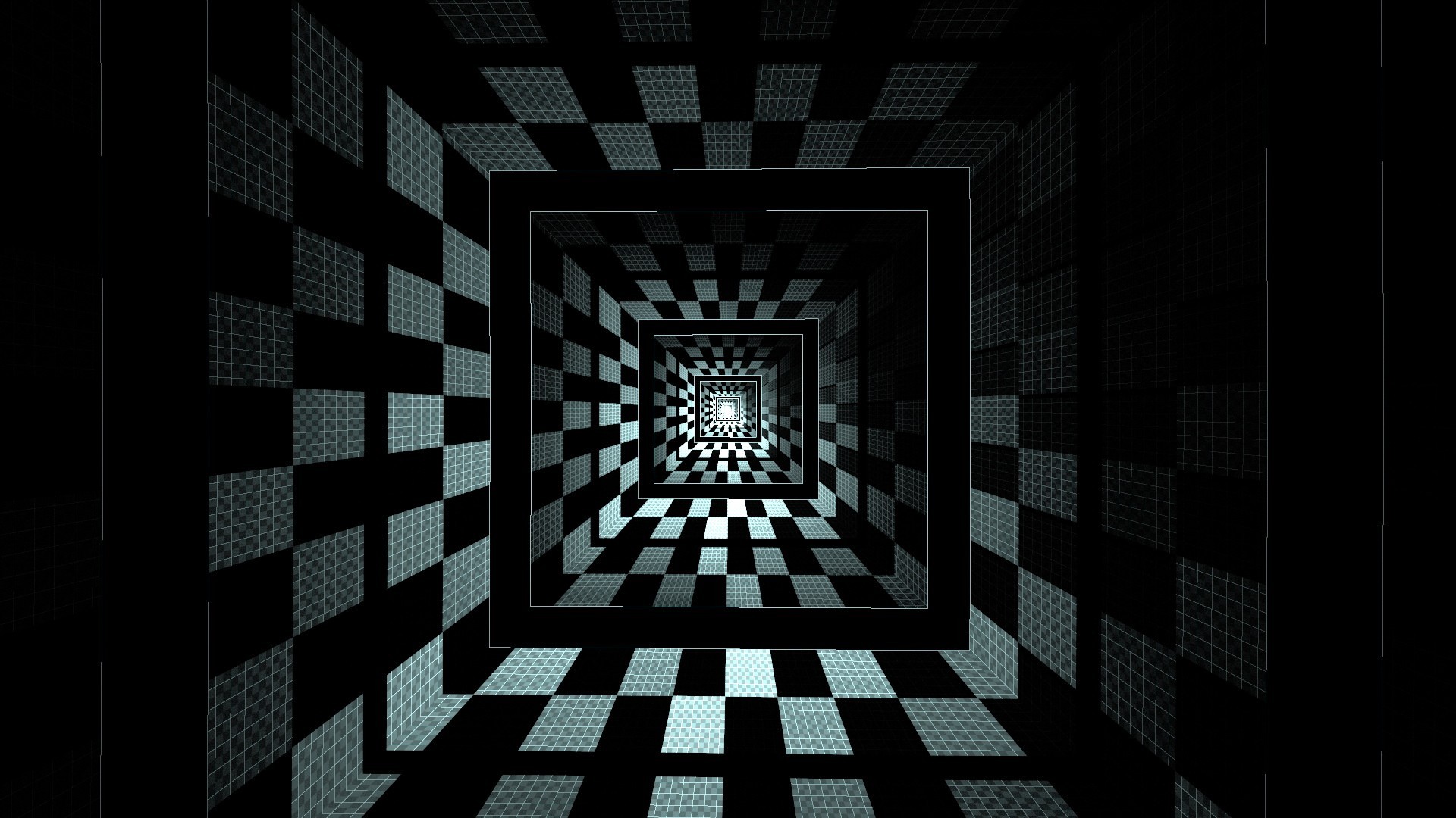 Optical Illusion Square Abstract Geometry 1920x1080