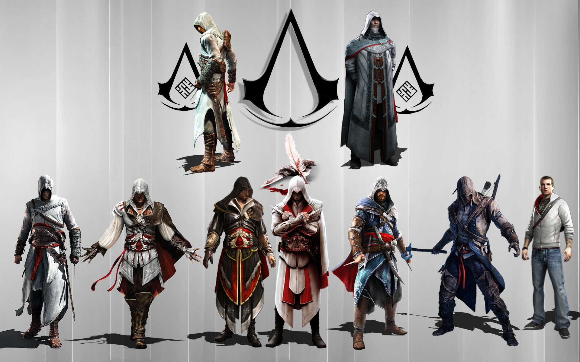 Altair Assassins Creed Ezio Assassins Creed Connor Assassins Creed Assassins Creed Desmond Miles 1920x1200