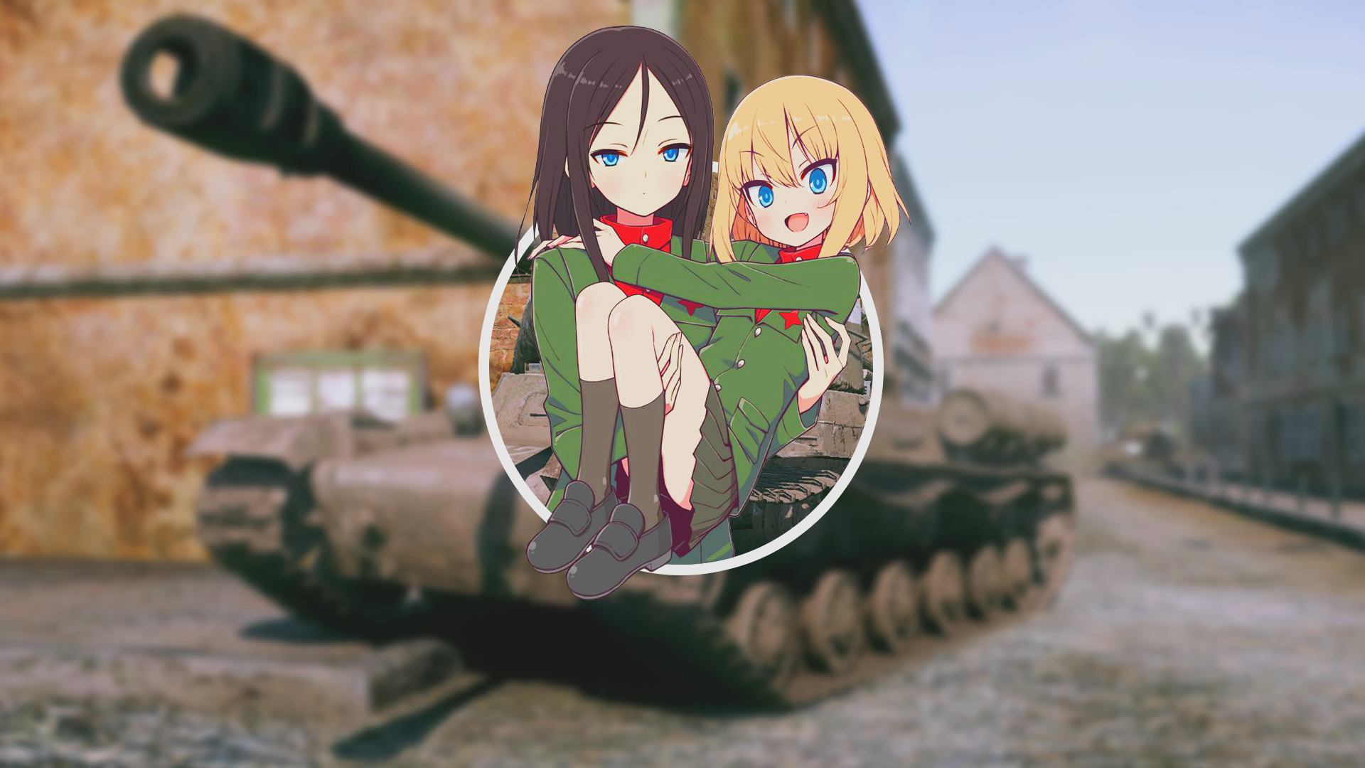 Anime Anime Girls Girls Und Panzer Nonna Girls Und Panzer Katyusha Girls Und Panzer Tank Blue Eyes B 1920x1080