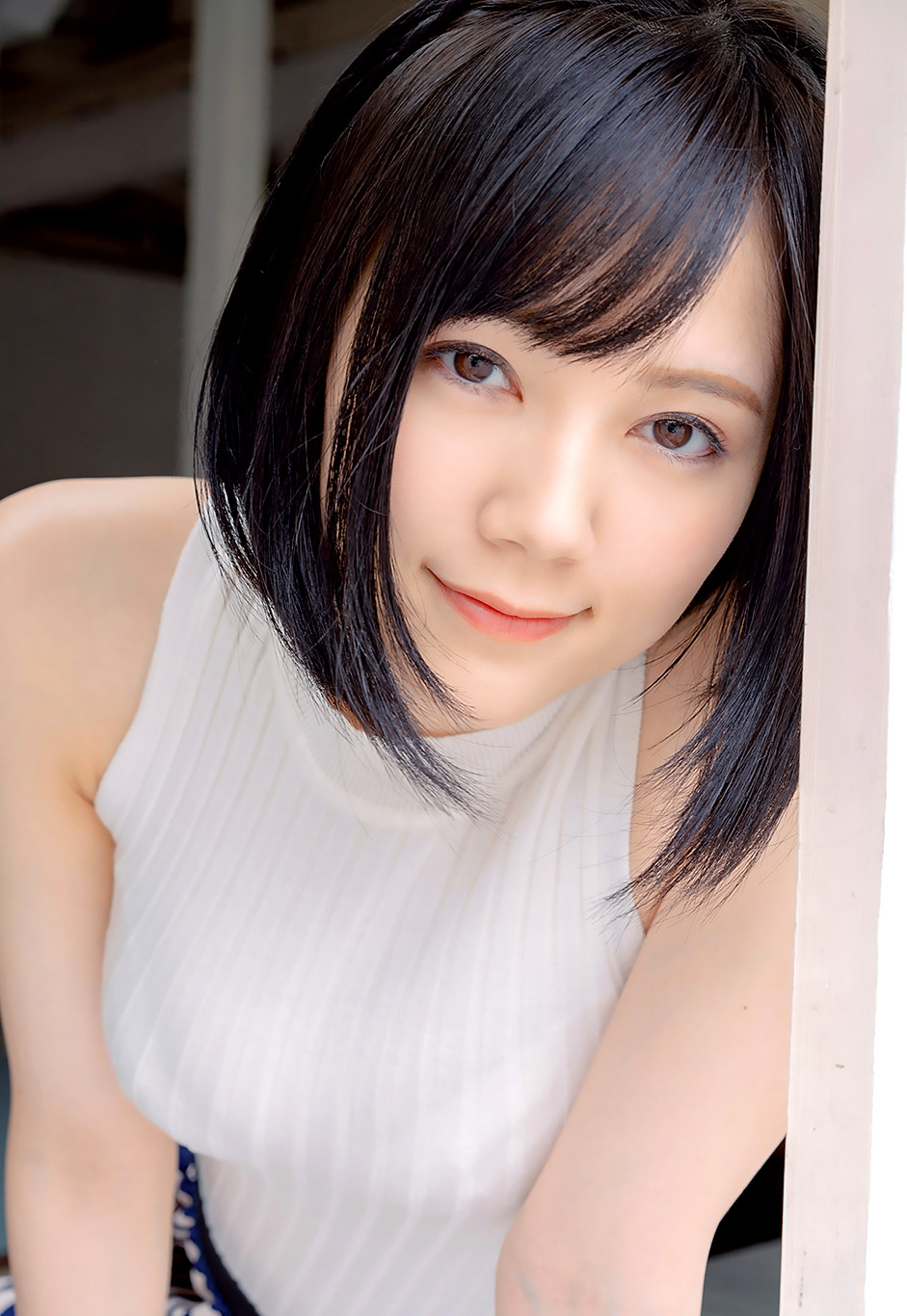 Asian Model Shoulder Length Hair Black Hair Looking At Viewer Japanese Women Japanese Women Remu