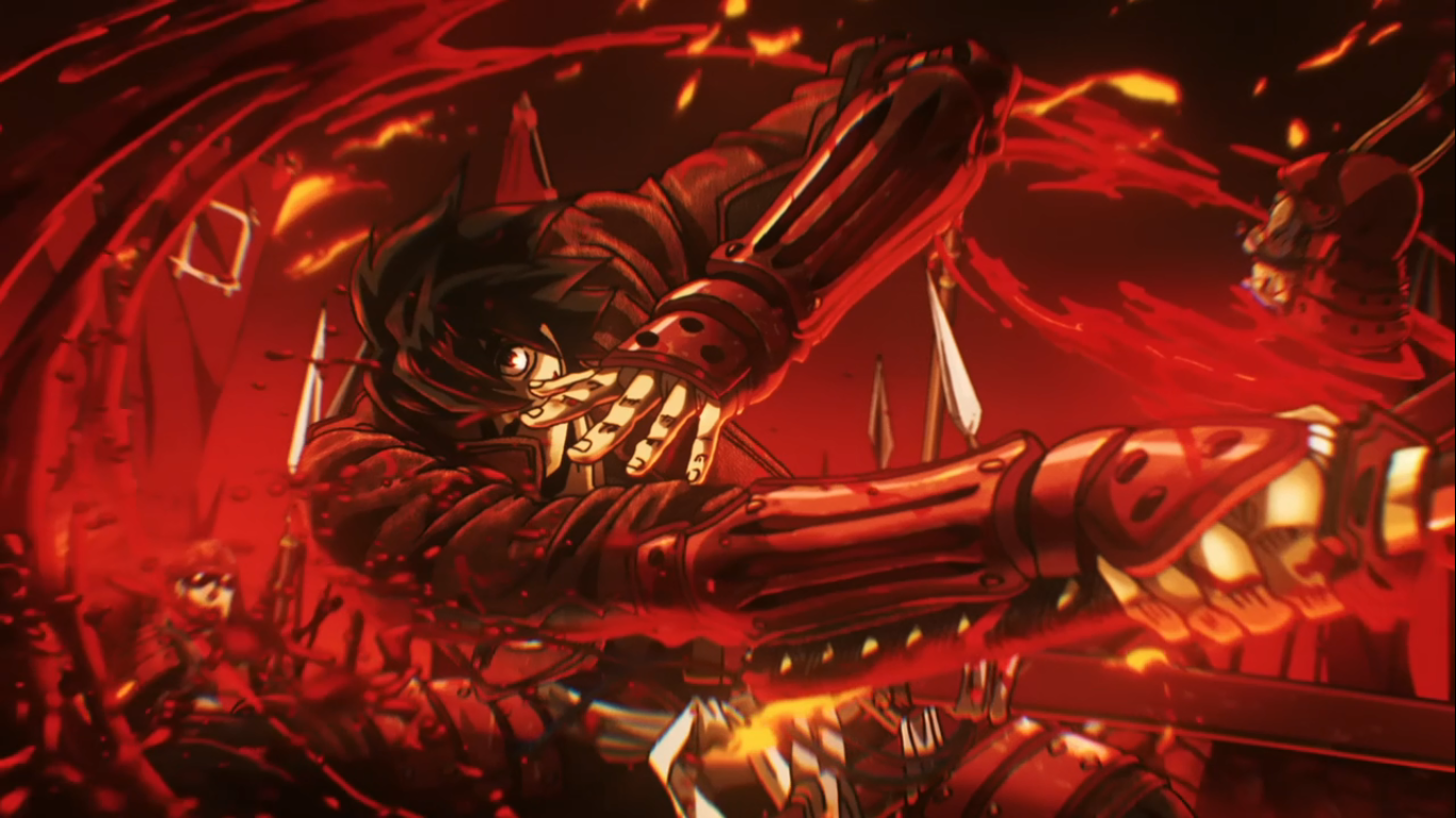Drifters Anime Warrior Red 1366x768