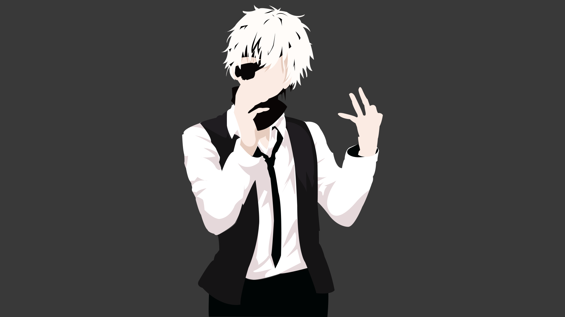 Anime Anime Boys Kaneki Ken Minimalism Tokyo Ghoul 1920x1080